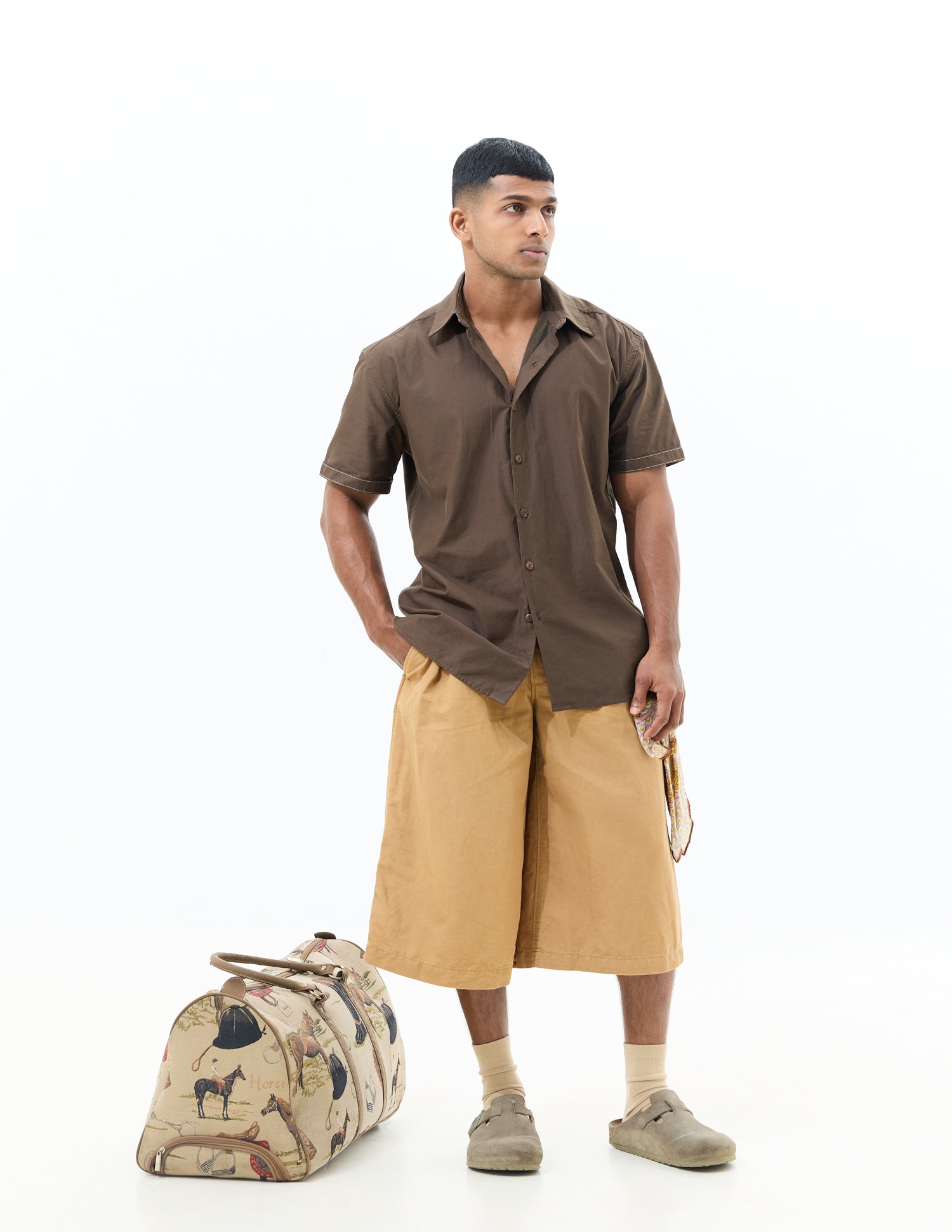 Regular fit stitch detail shirt