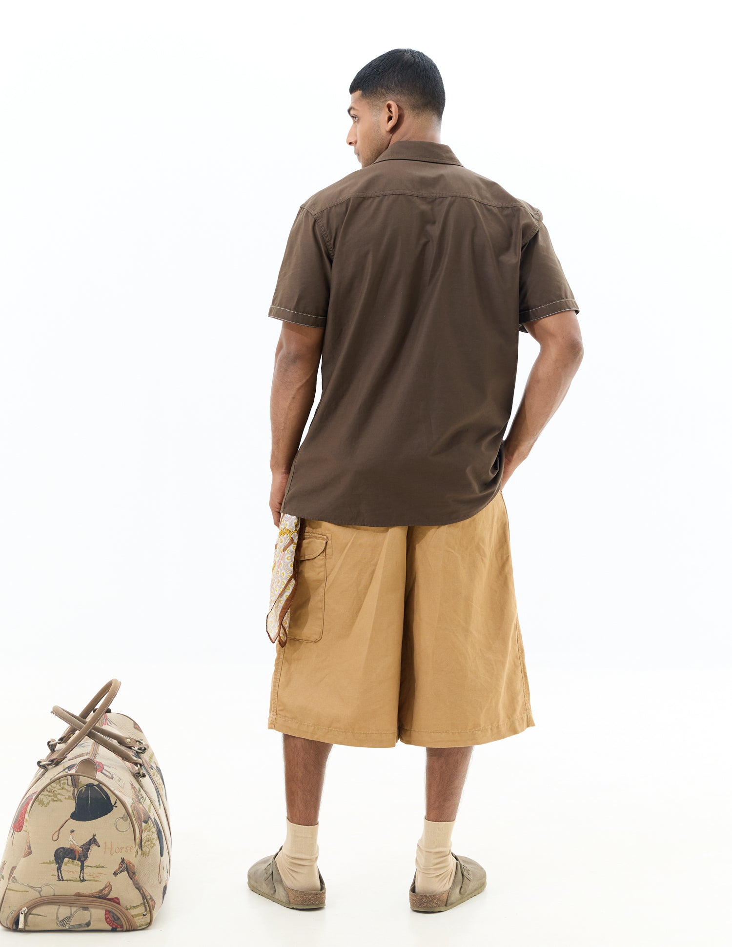 Regular fit stitch detail shirt