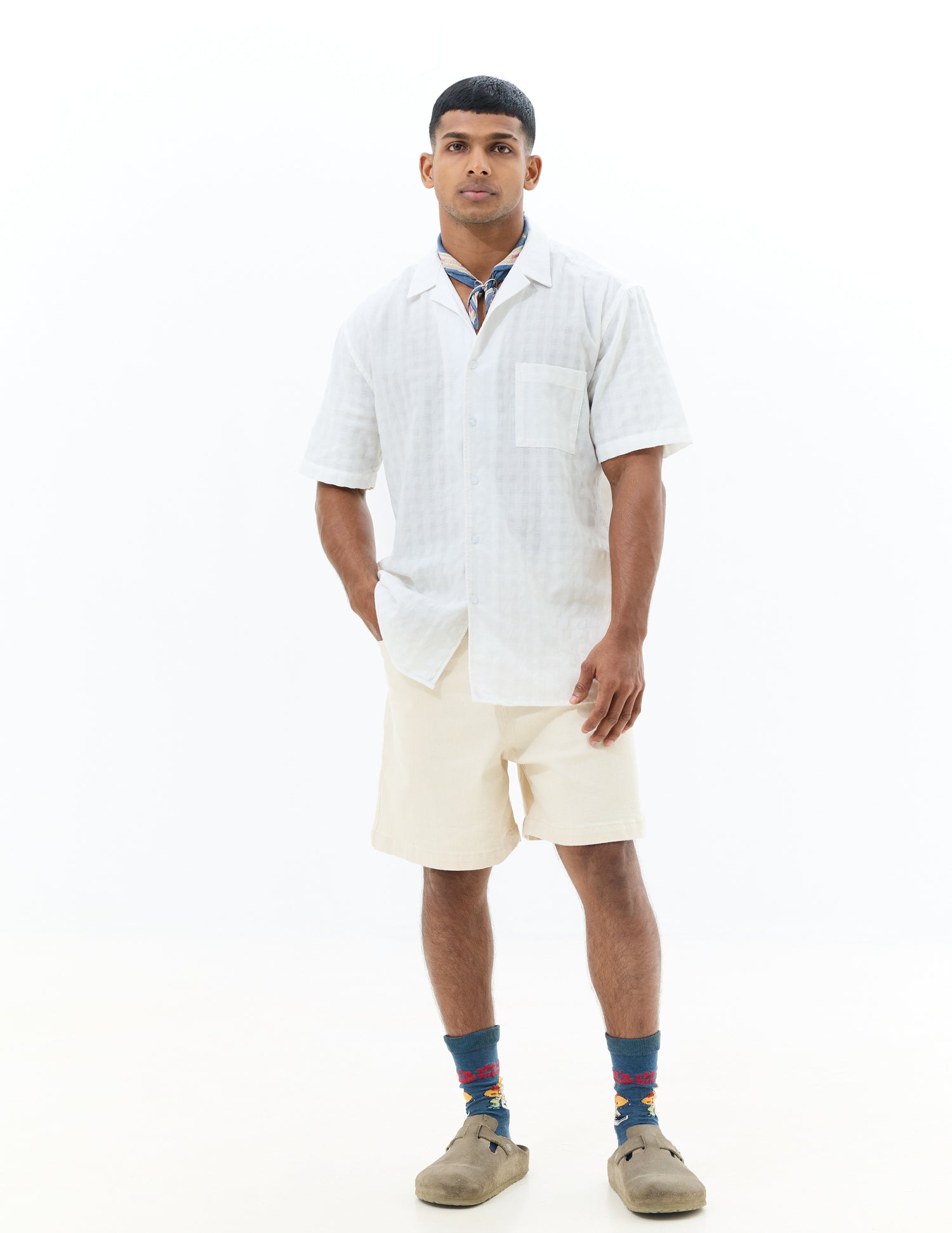 Regular fit patch pocket shirt