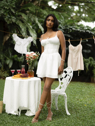 Bustier Detailed Corset Mini Dress