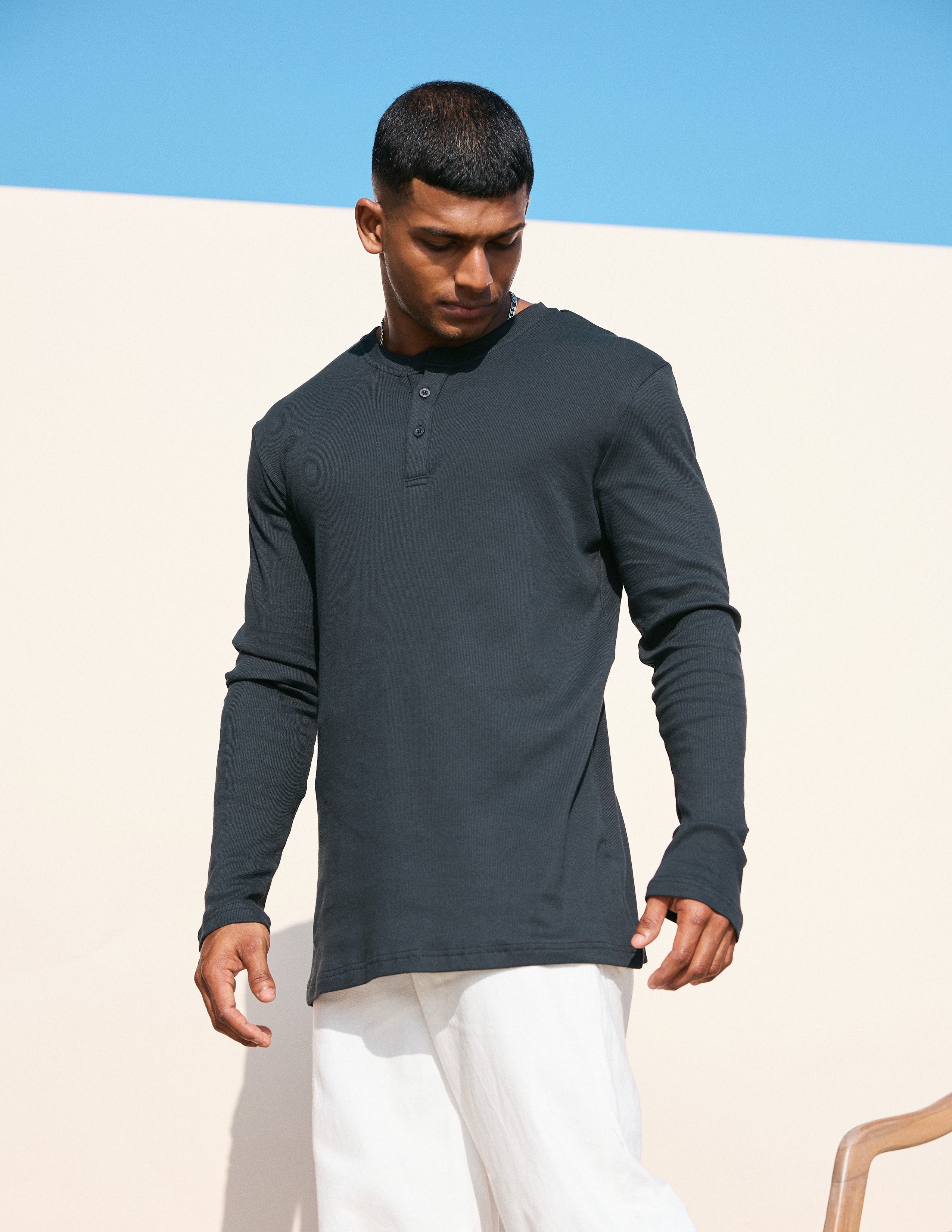 Henely long sleeve shirt