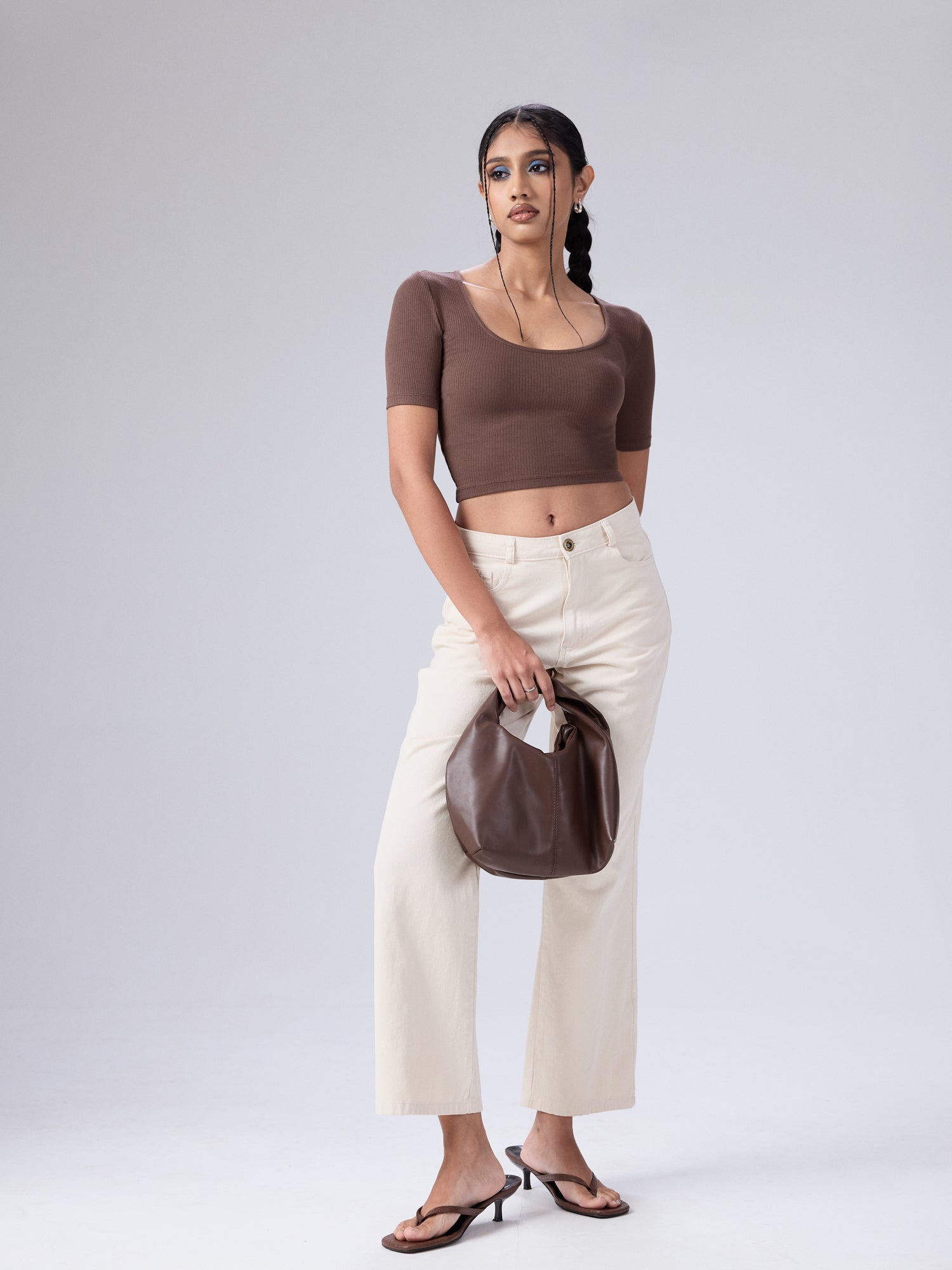 Nora Round Neck Short Sleeved Top