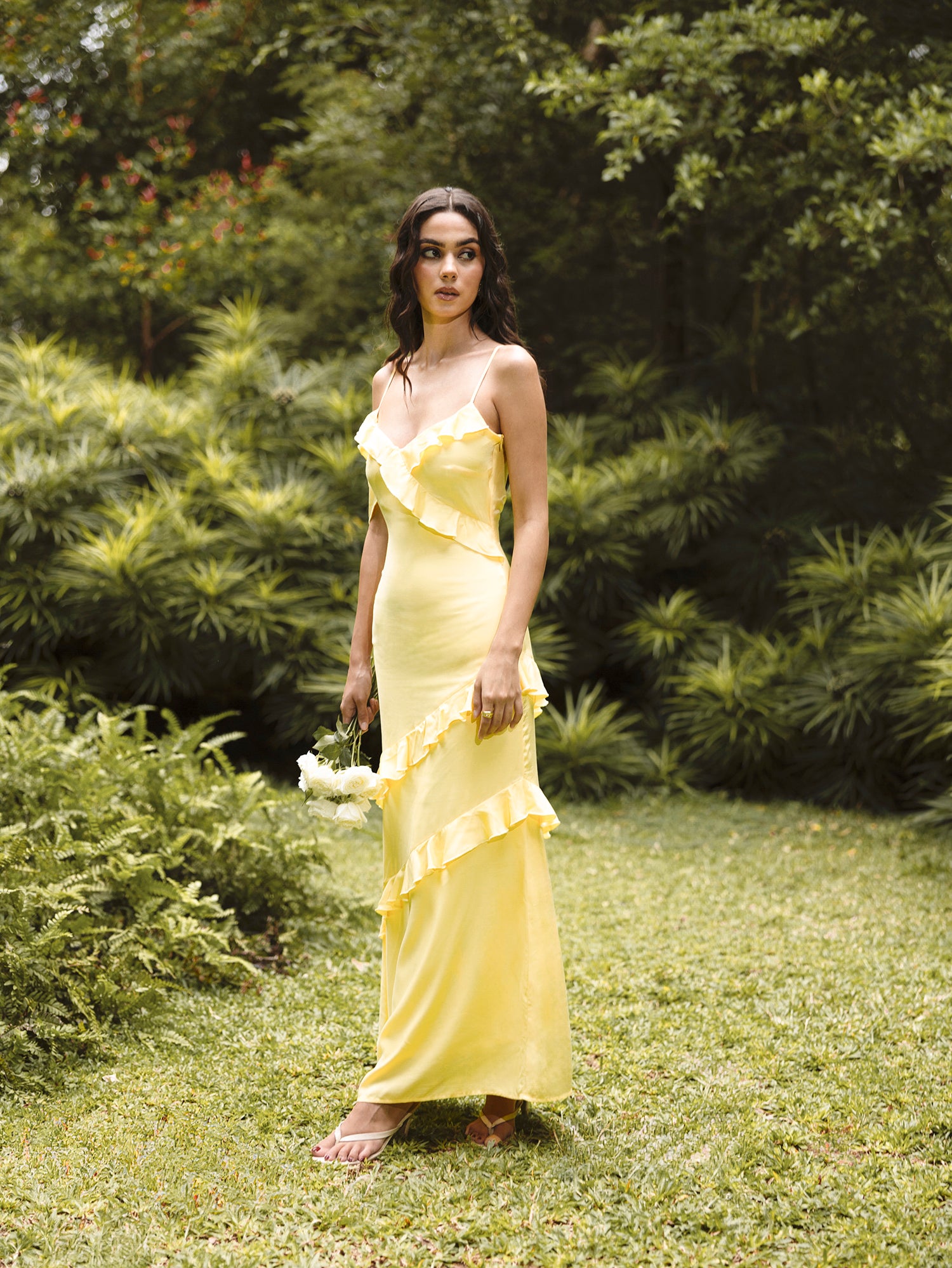 Frill Detailed Maxi Dress