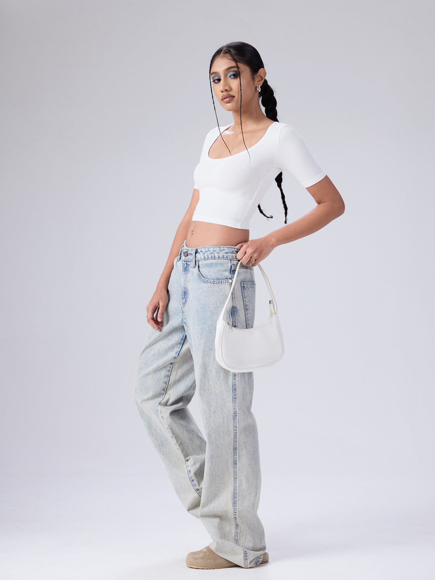 Nora Round Neck Short Sleeved Top