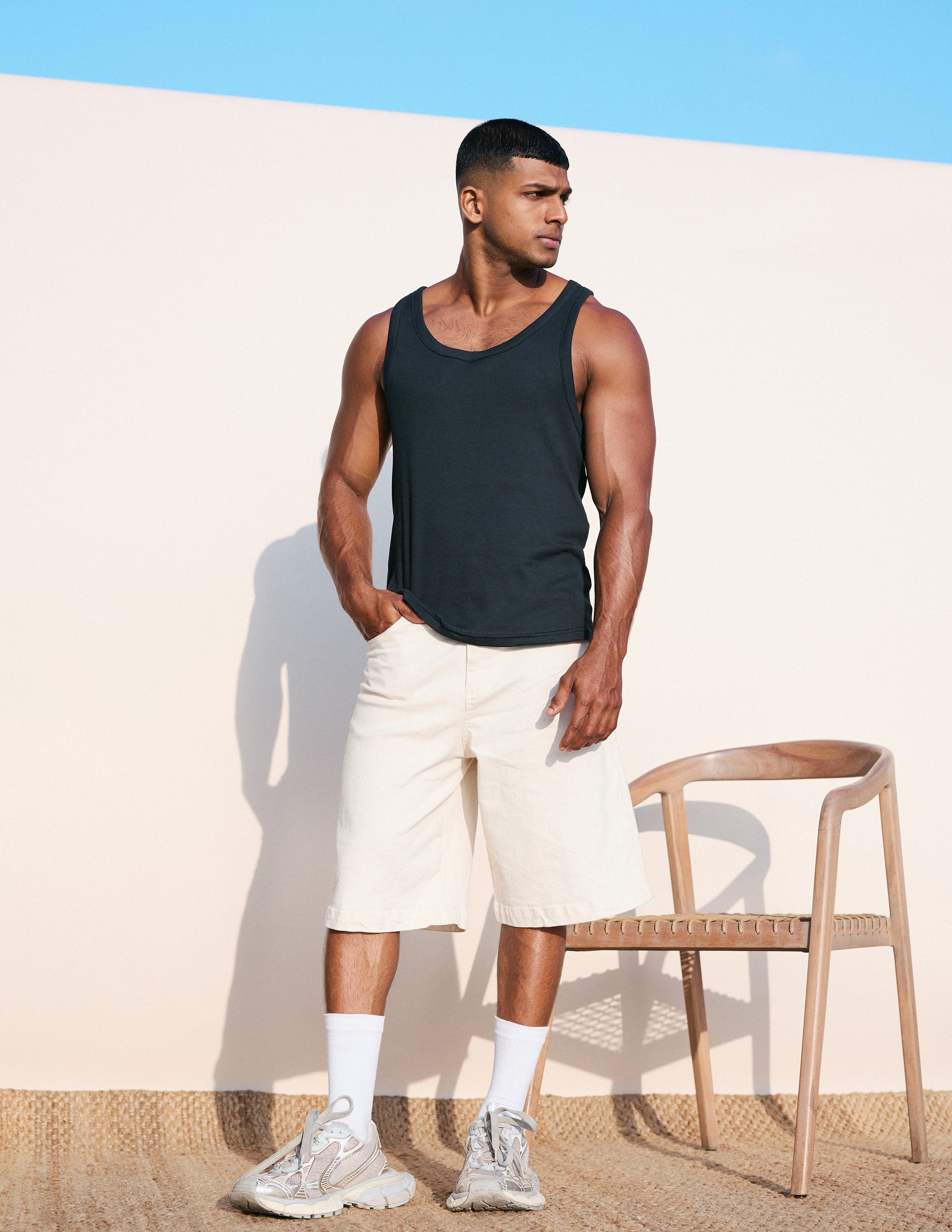 Relaxed fit tank top