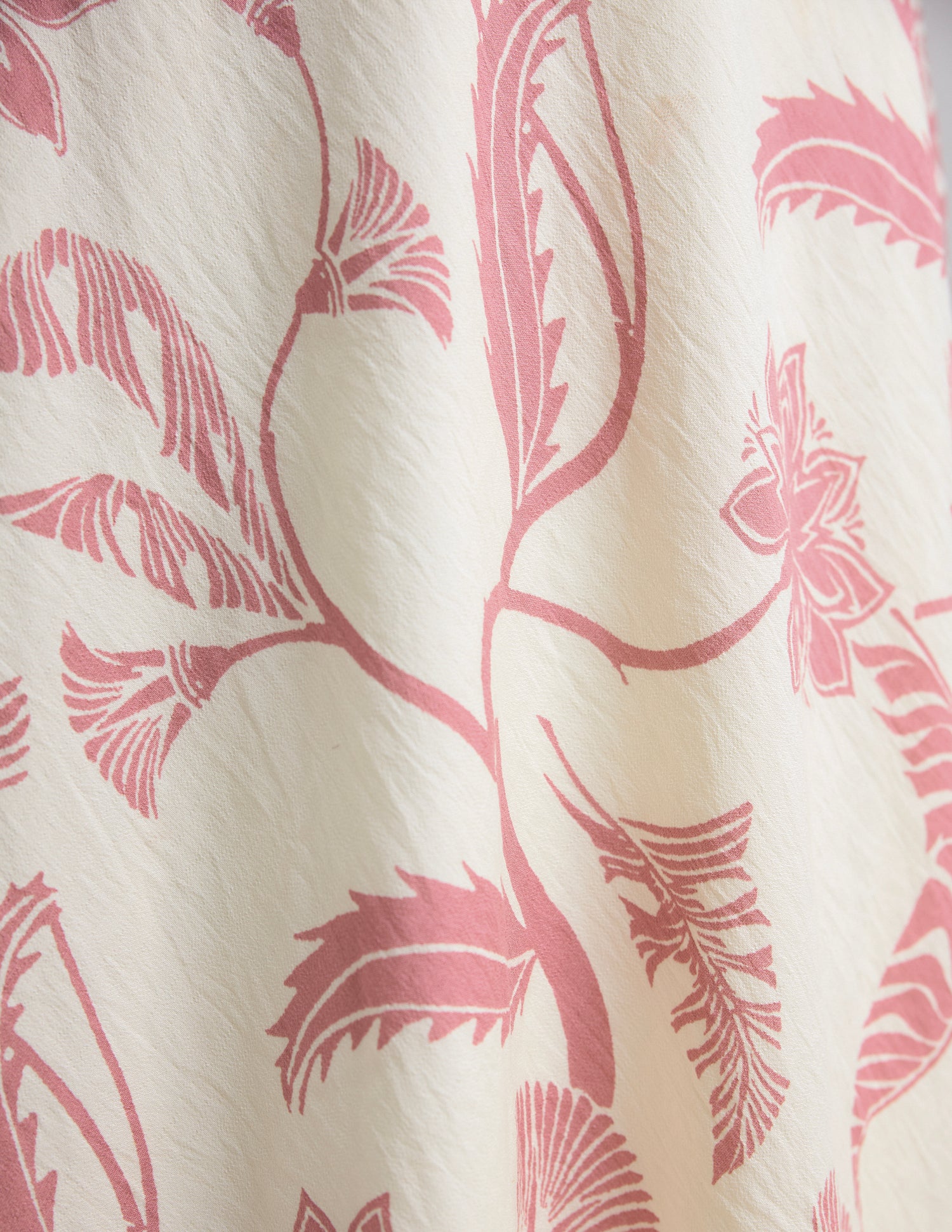 Printed Cowl Neck Midi Dress