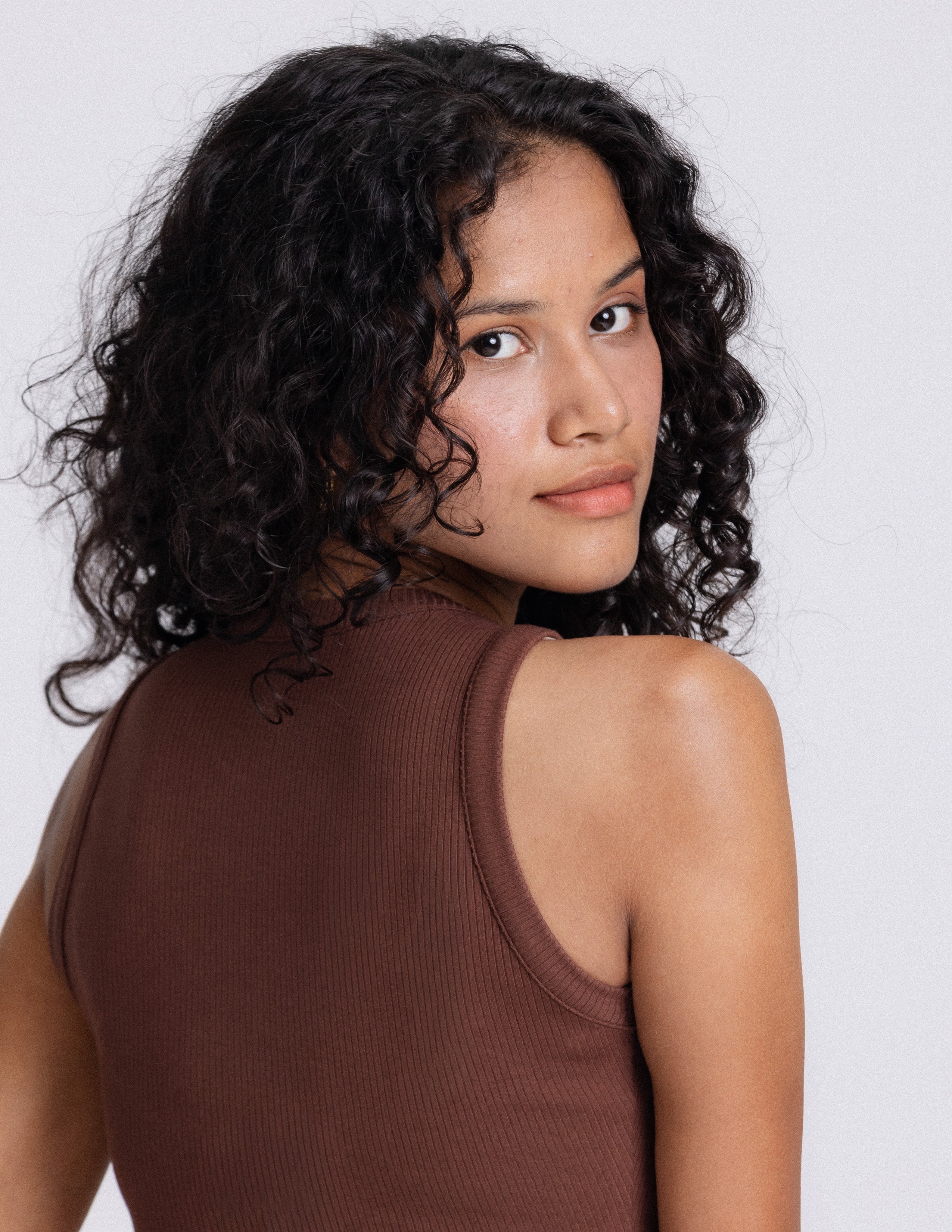 Beck High Neck Sleeveless Fitted Top