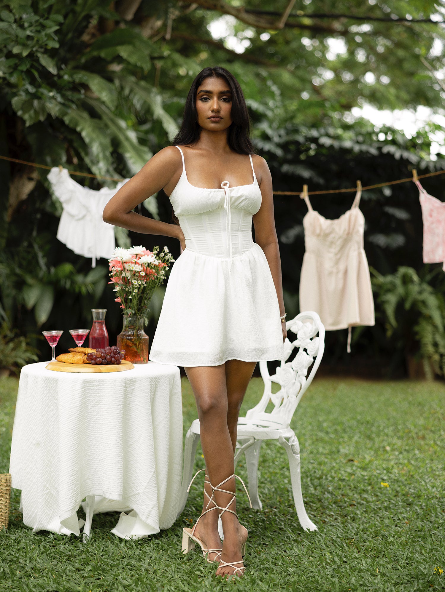 mimosa corset dress Bustier Detailed Corset Mini Dress