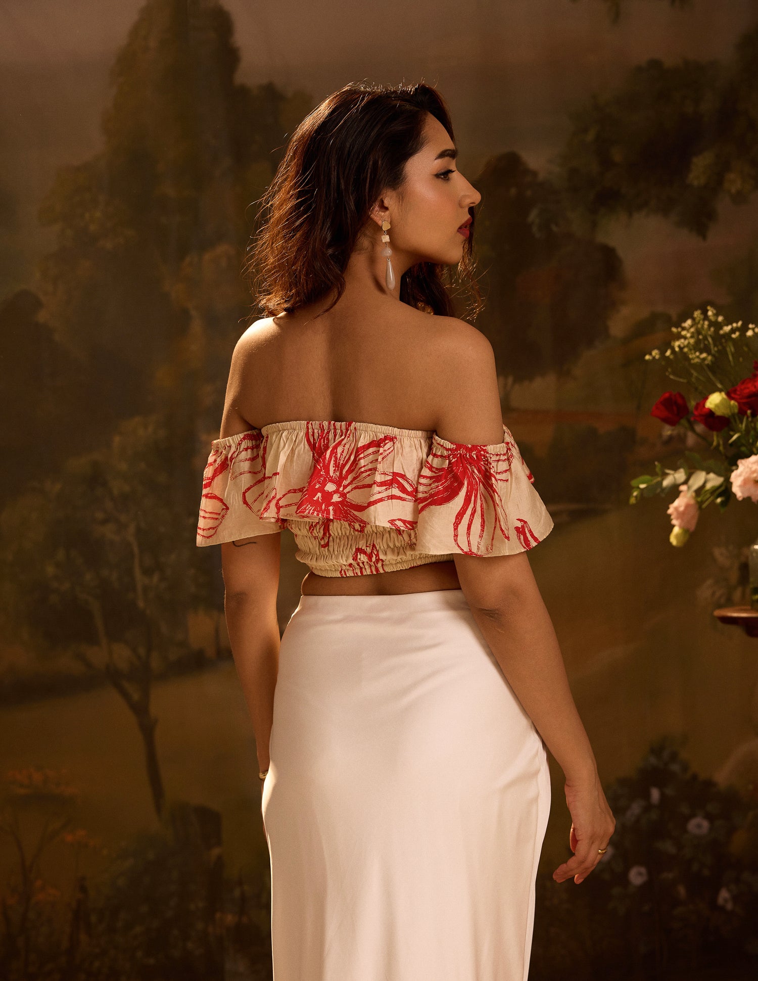 Off Shoulder Smocking Top