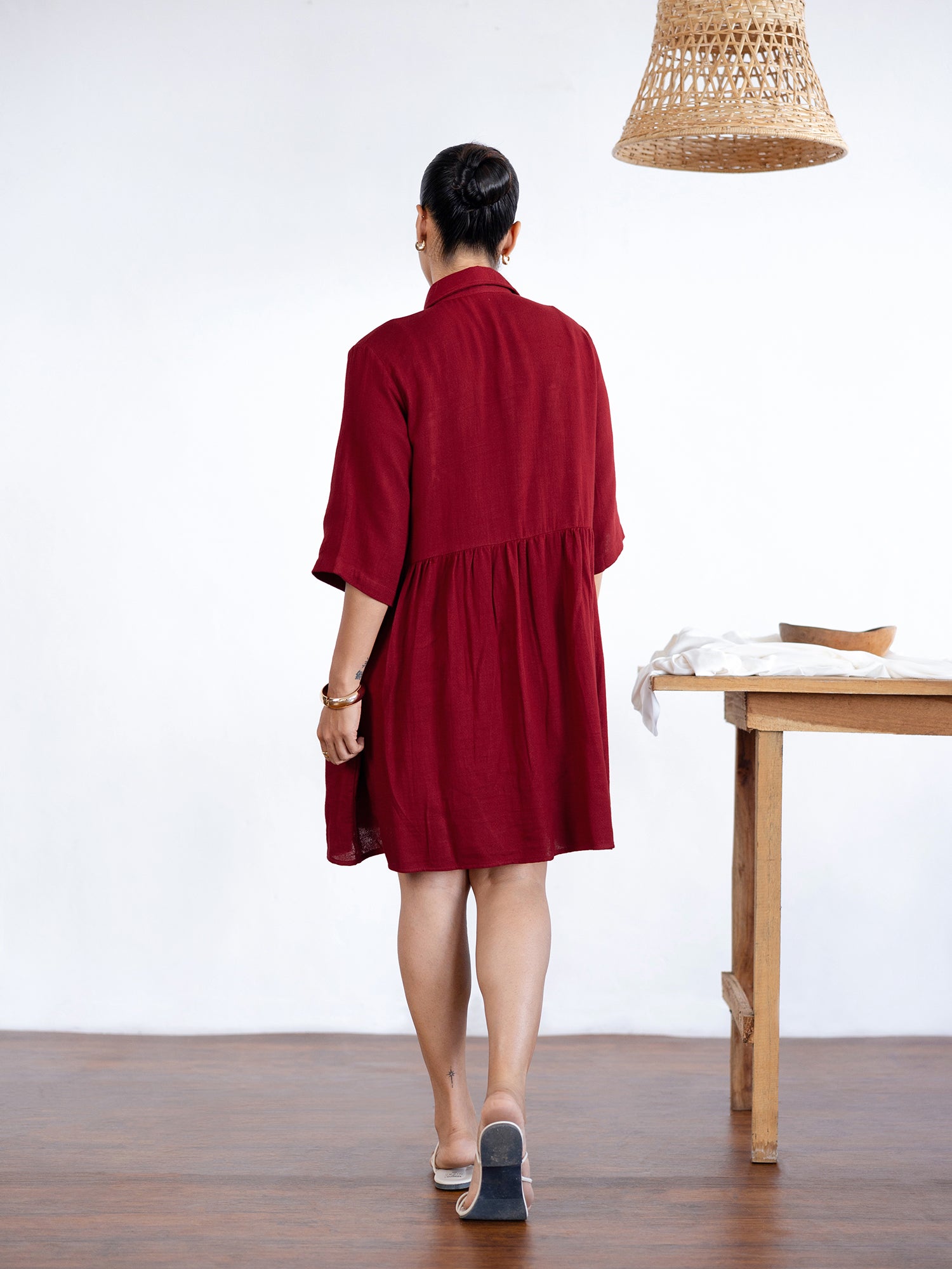 Button Down Mini Dress