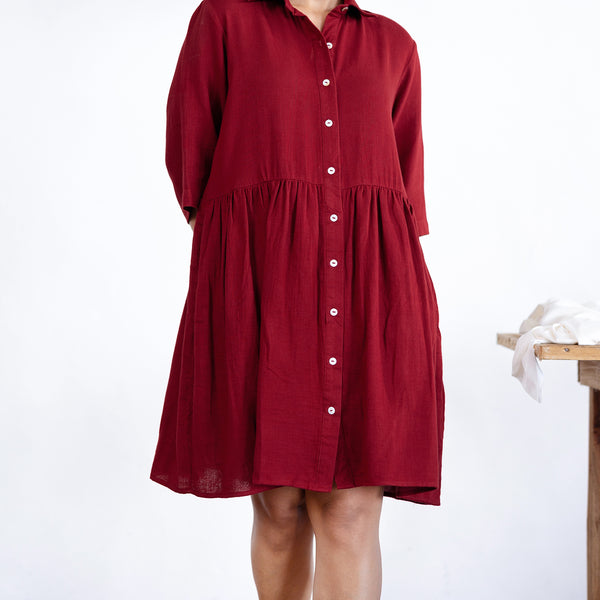 Button Down Mini Dress