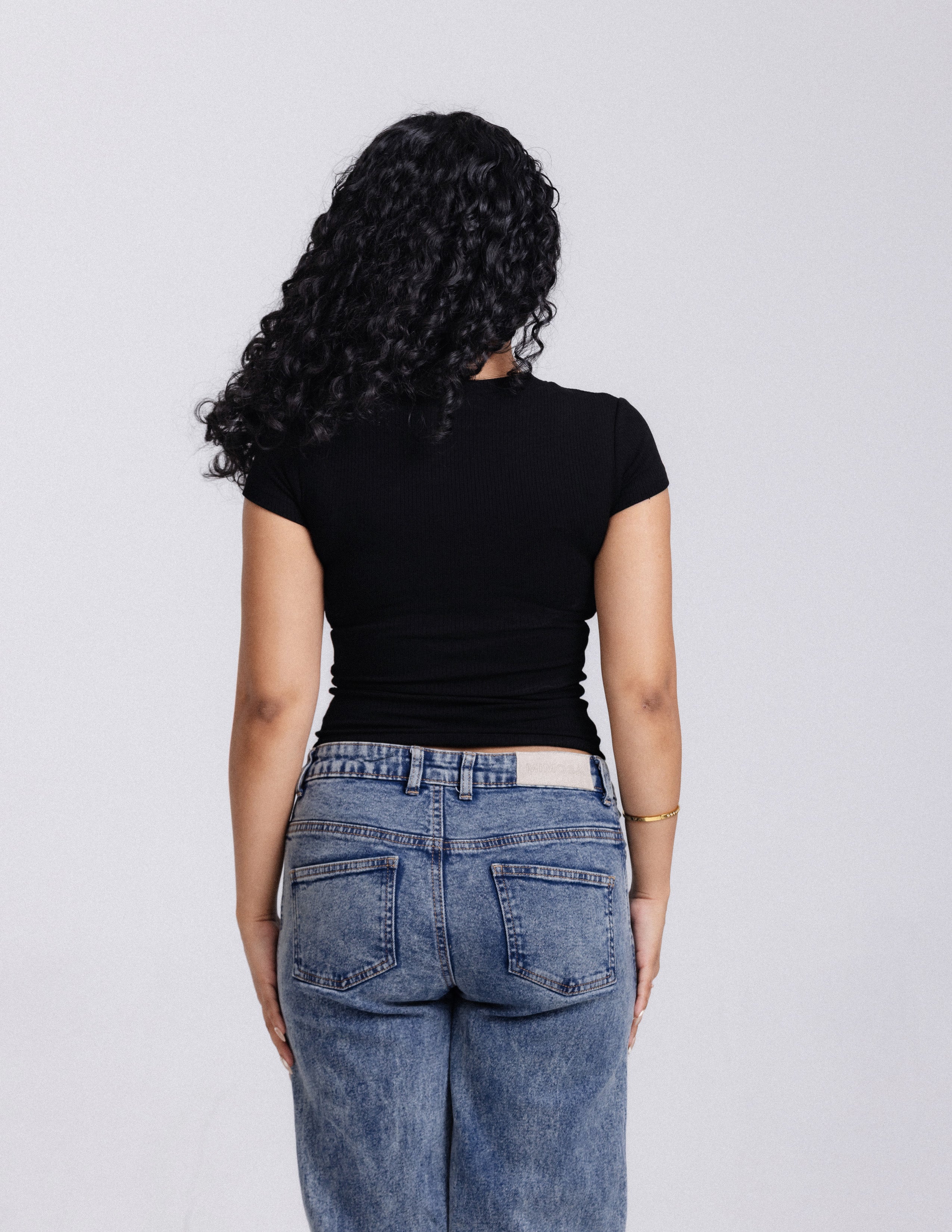 Rue High Neck Fitted Top