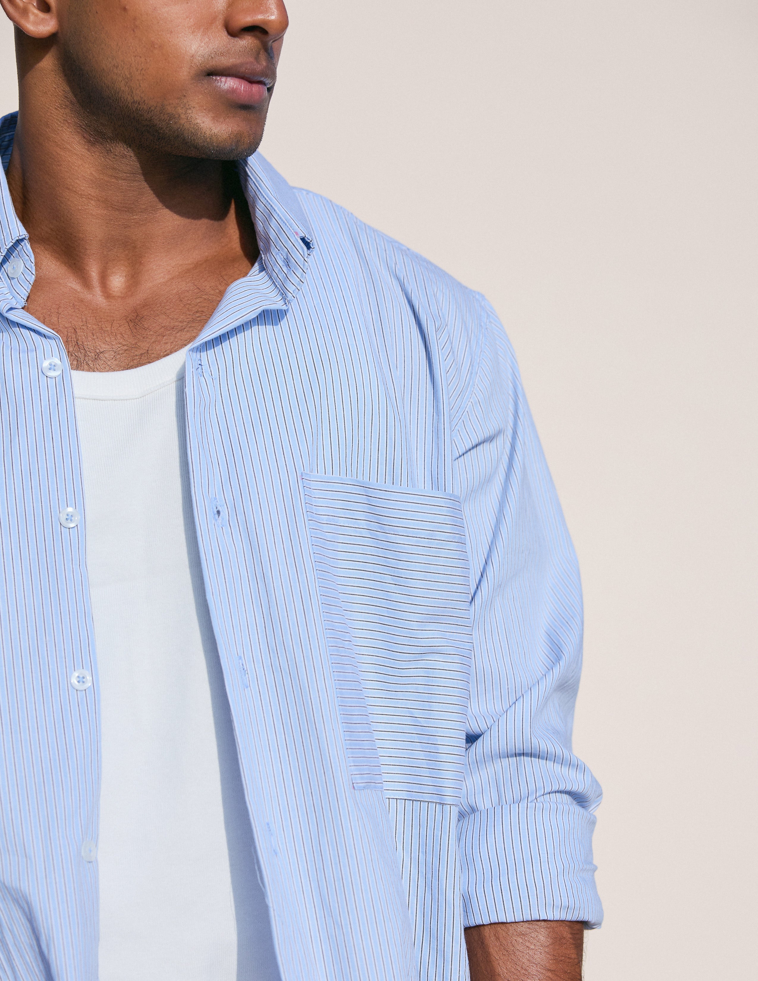 Oversized large collar shirt