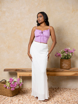 Back Smocking Corset Top