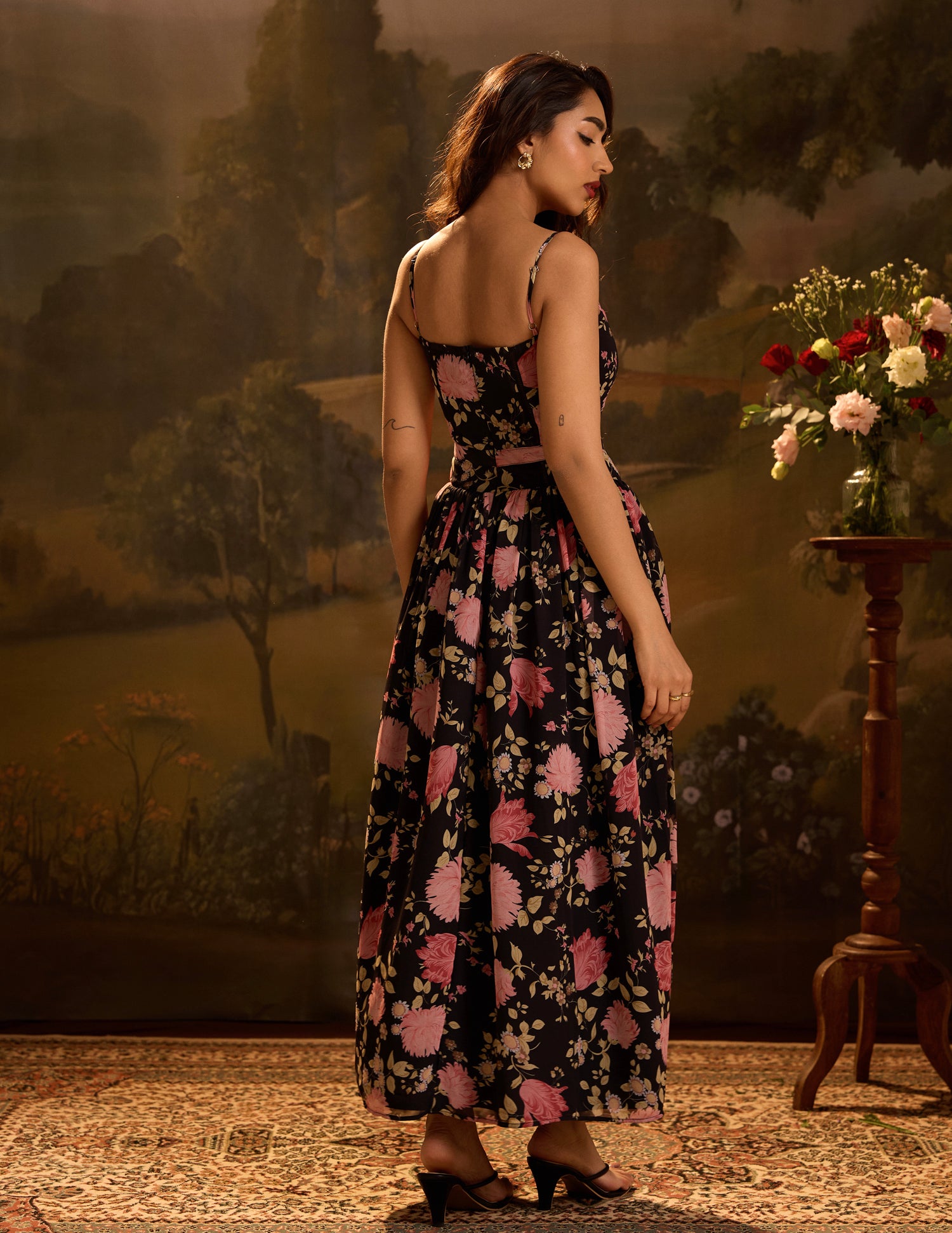 Ladder Lace Detail Maxi Dress