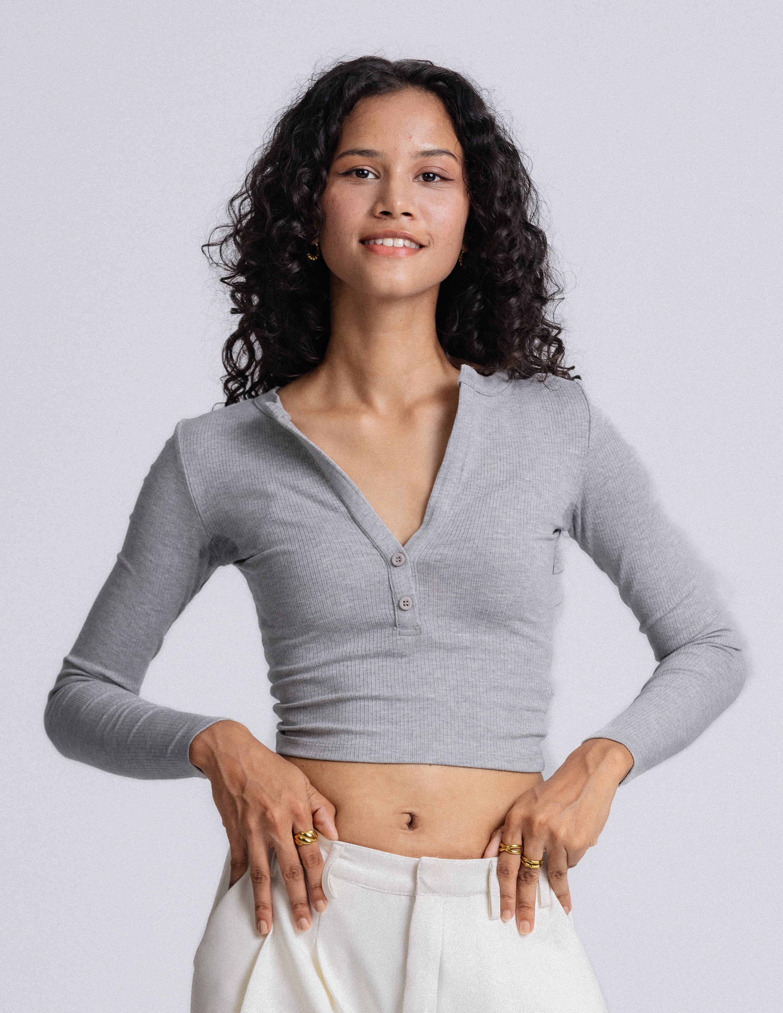 Ivy Long Sleeved Fitted Top