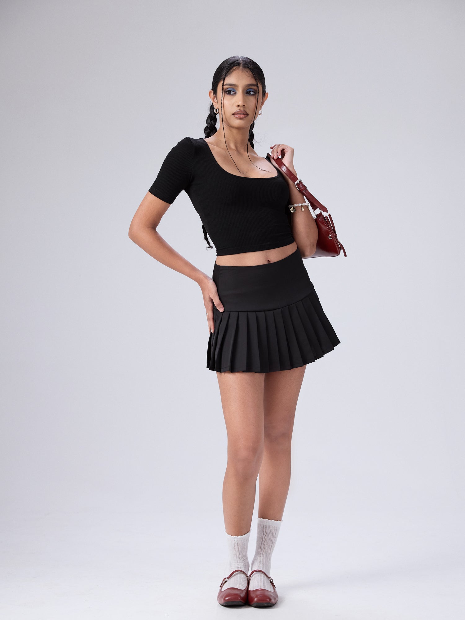 Nora Round Neck Short Sleeved Top