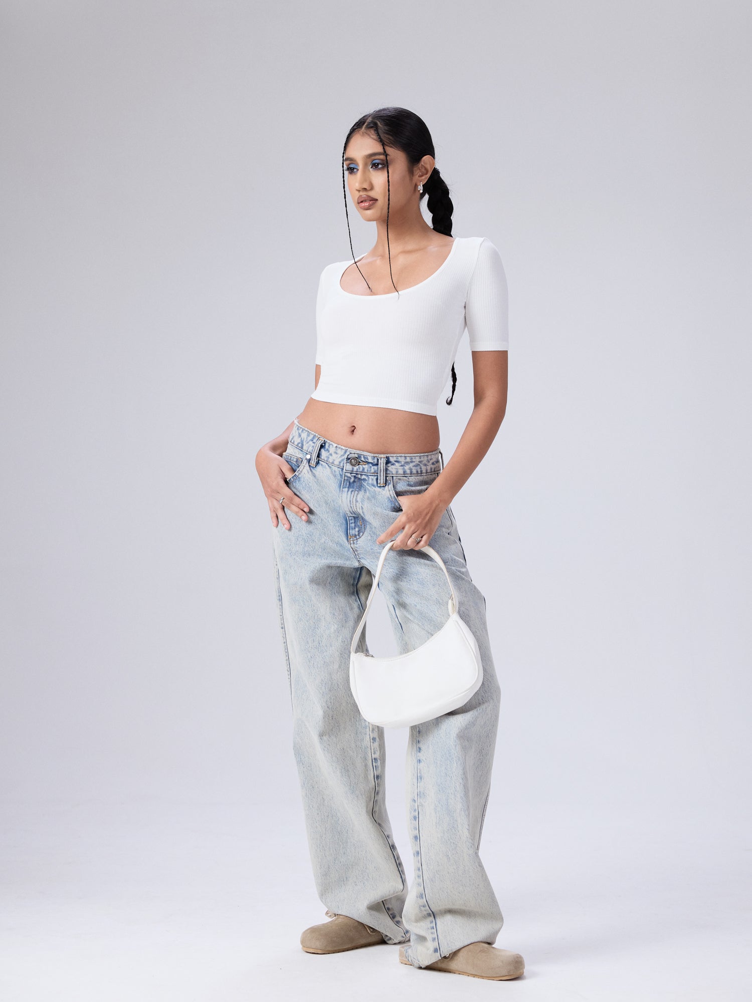 Nora Round Neck Short Sleeved Top