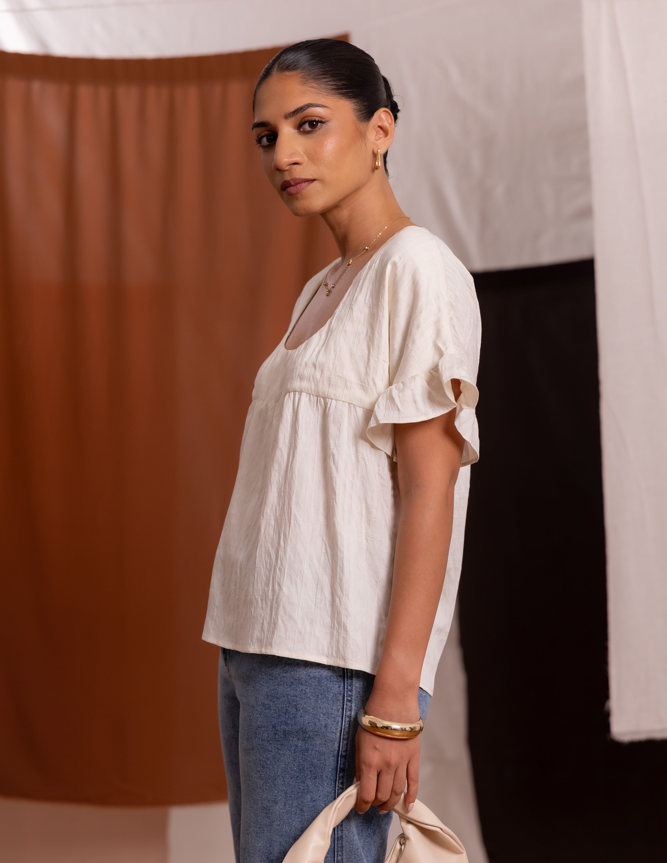Scoop Neck Loose Fit Top