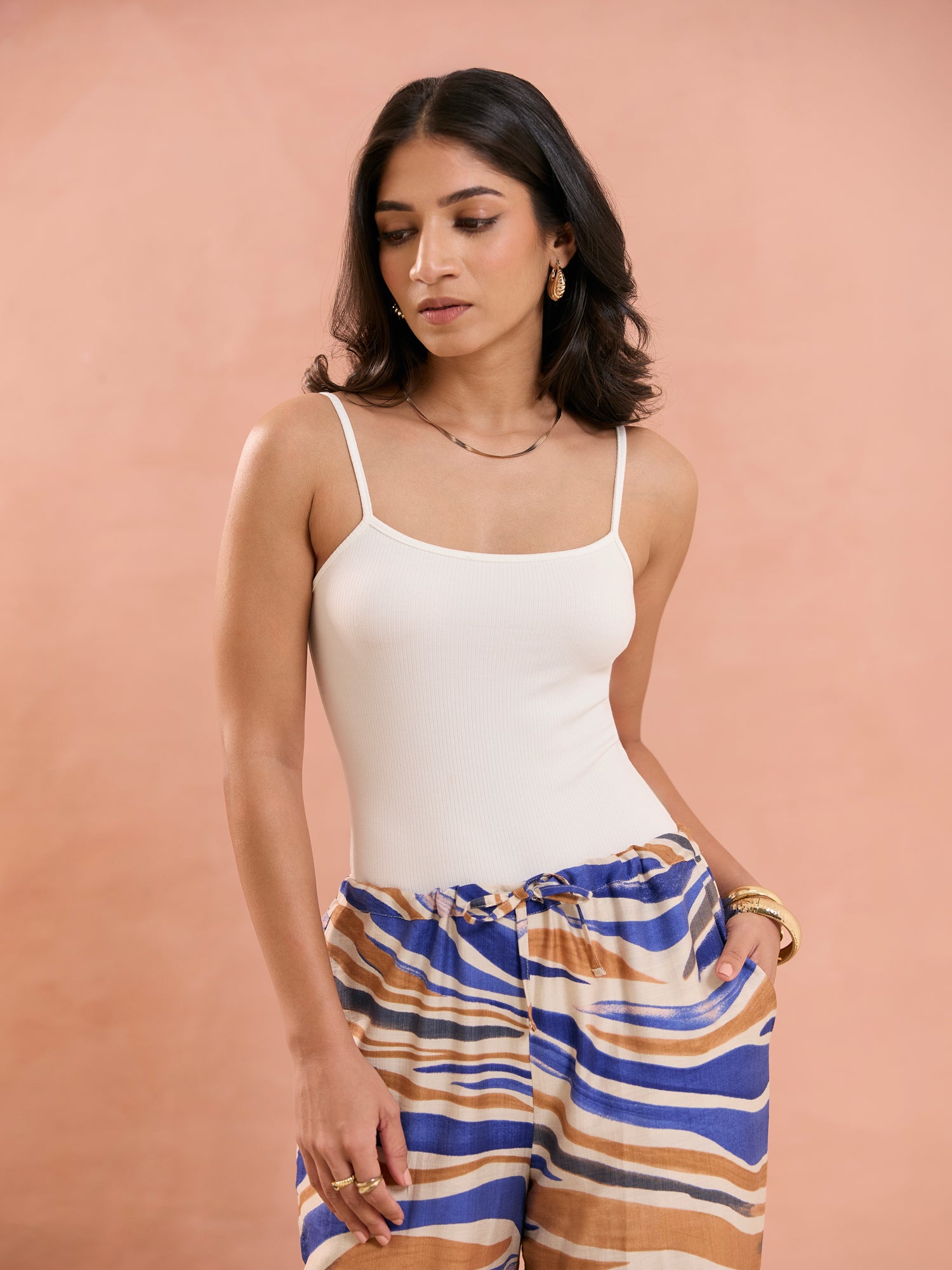 Scoop Neck Detail Bodysuit