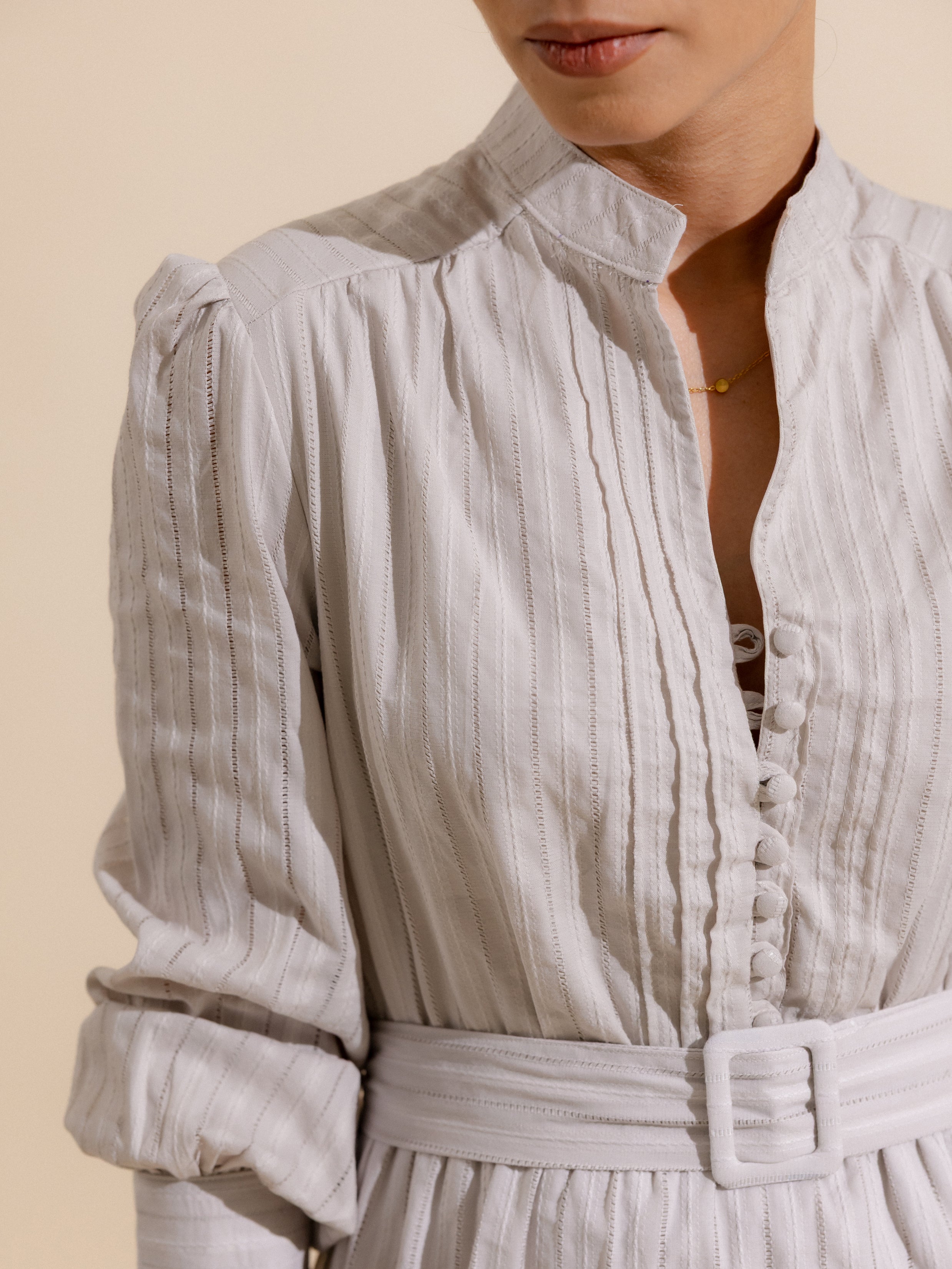 Buckle Detail Mini Dress