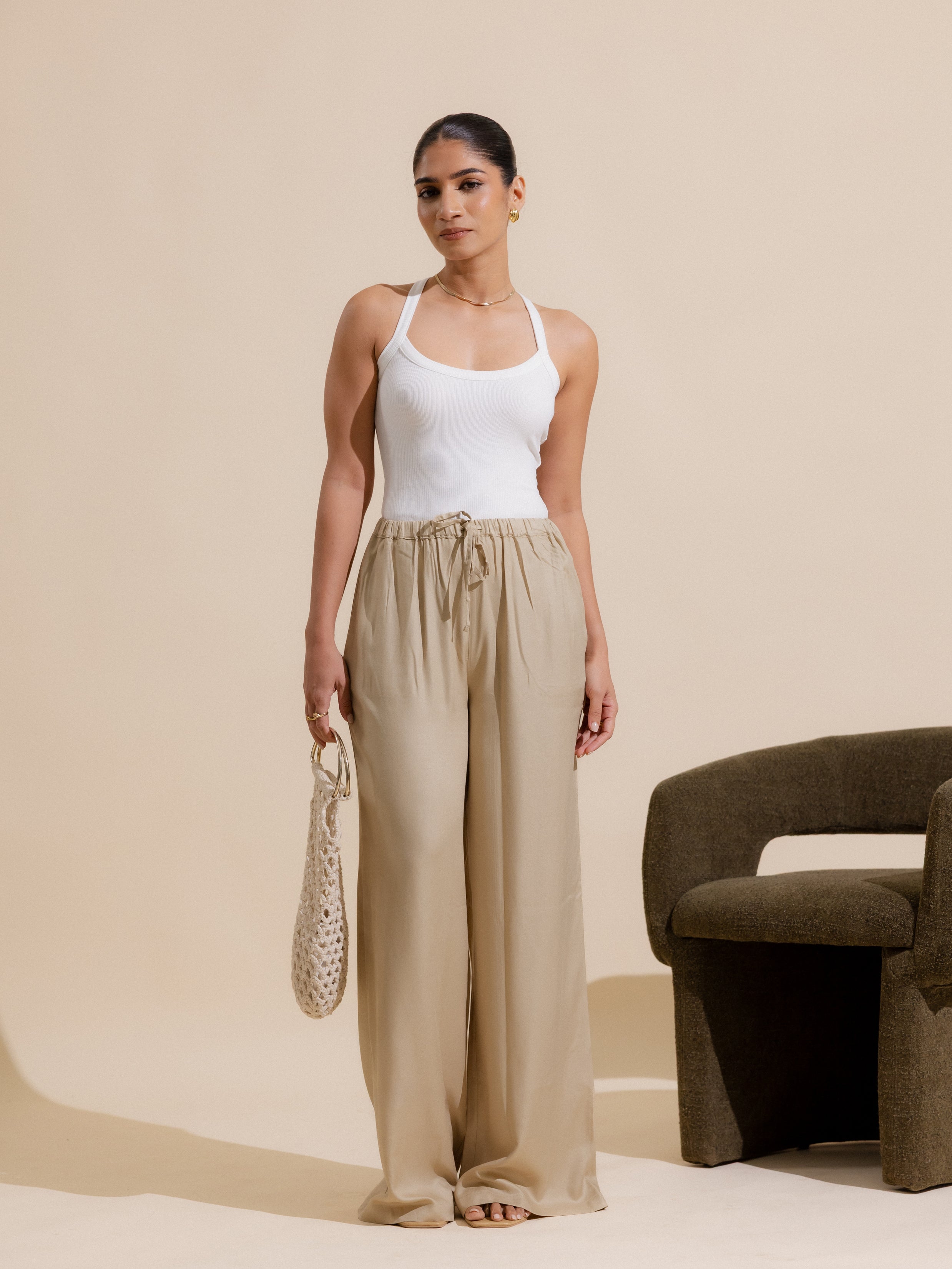 Straight Leg Drawstring Pant
