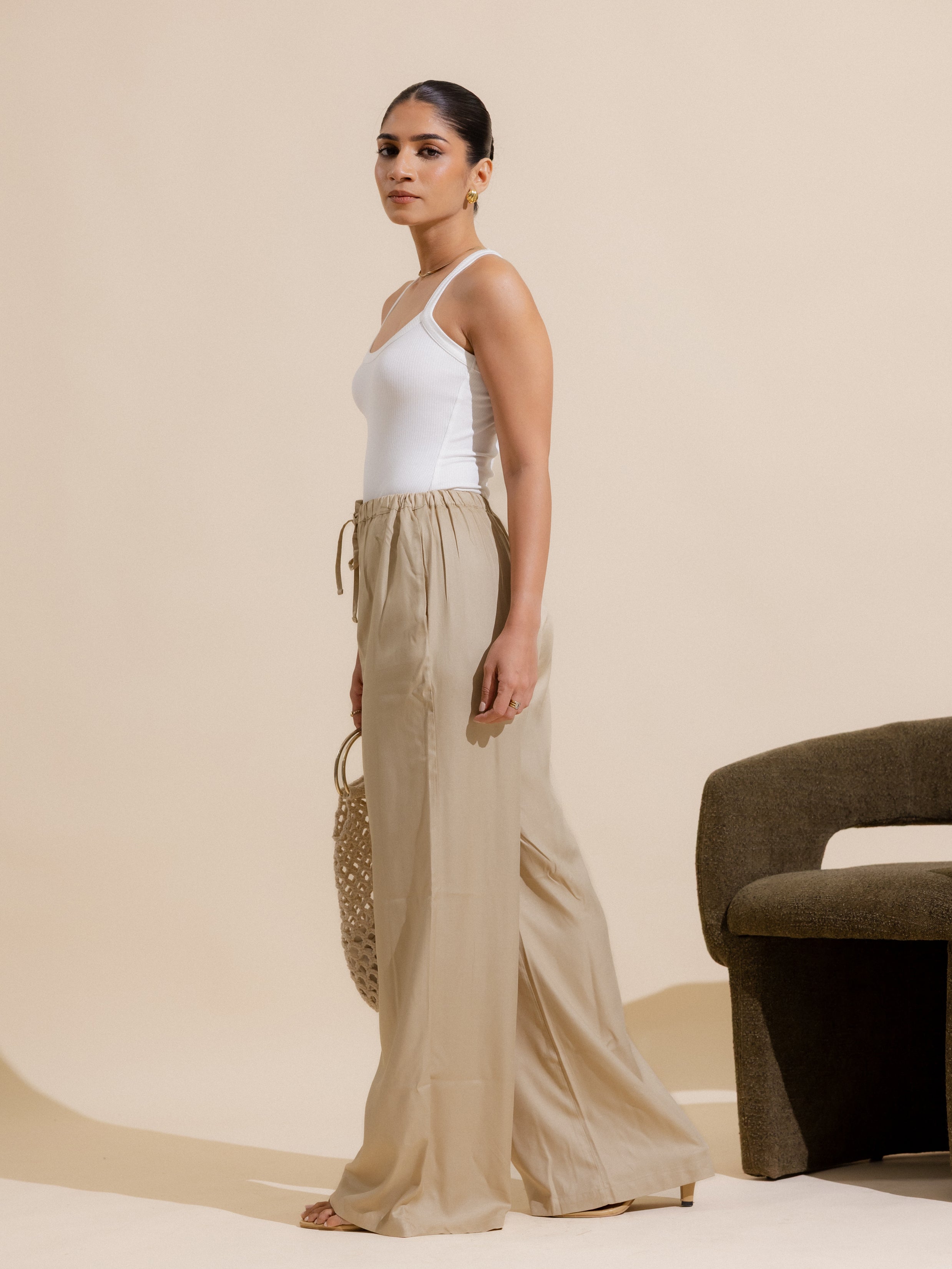 Straight Leg Drawstring Pant