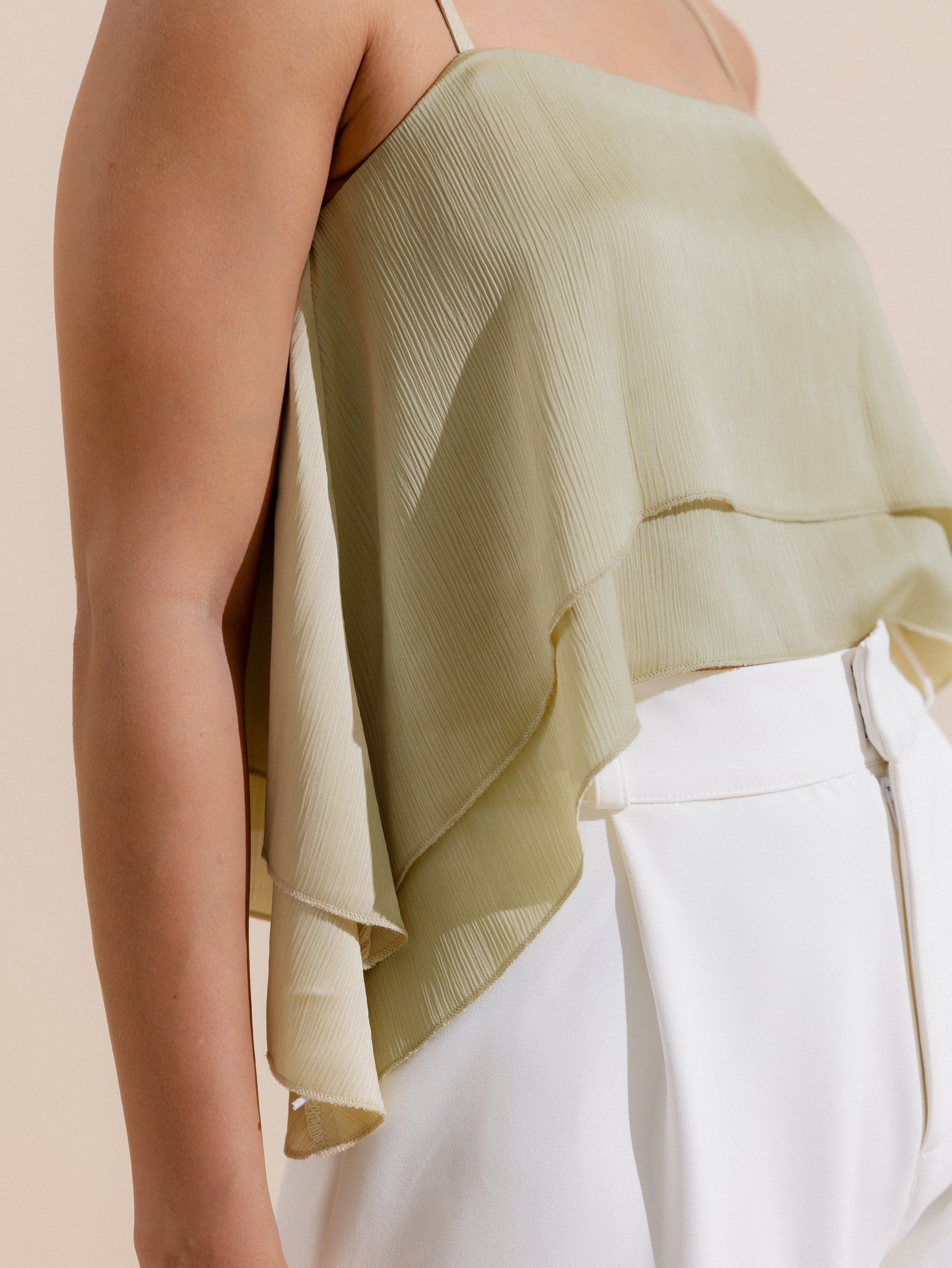 Ruffle Detail Cami Top