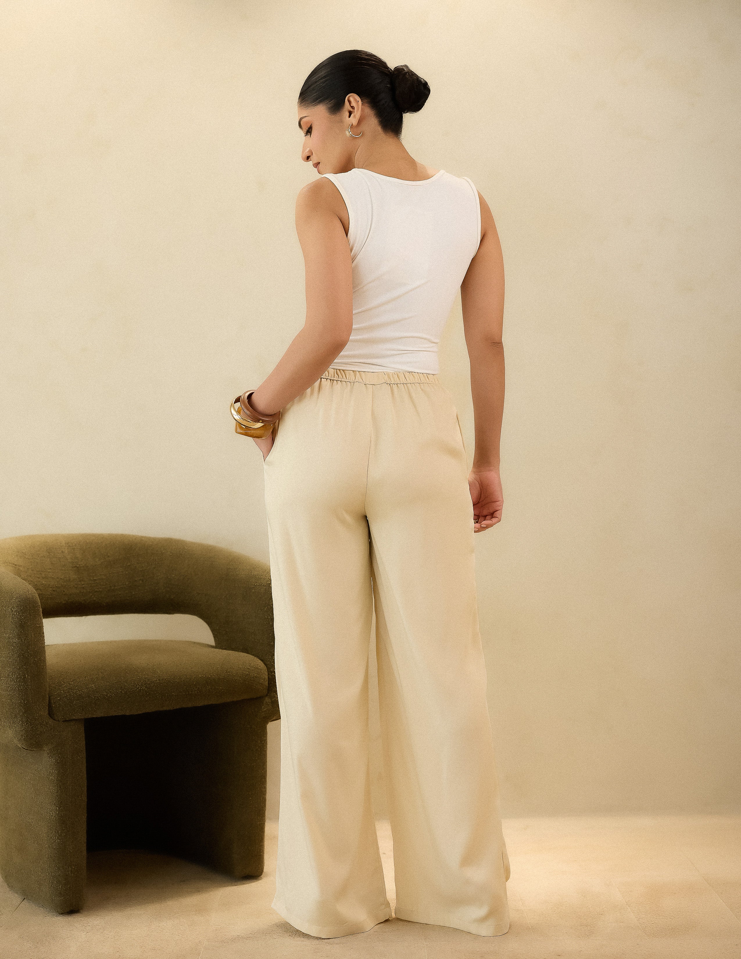 Drawstring Straight Leg Pant