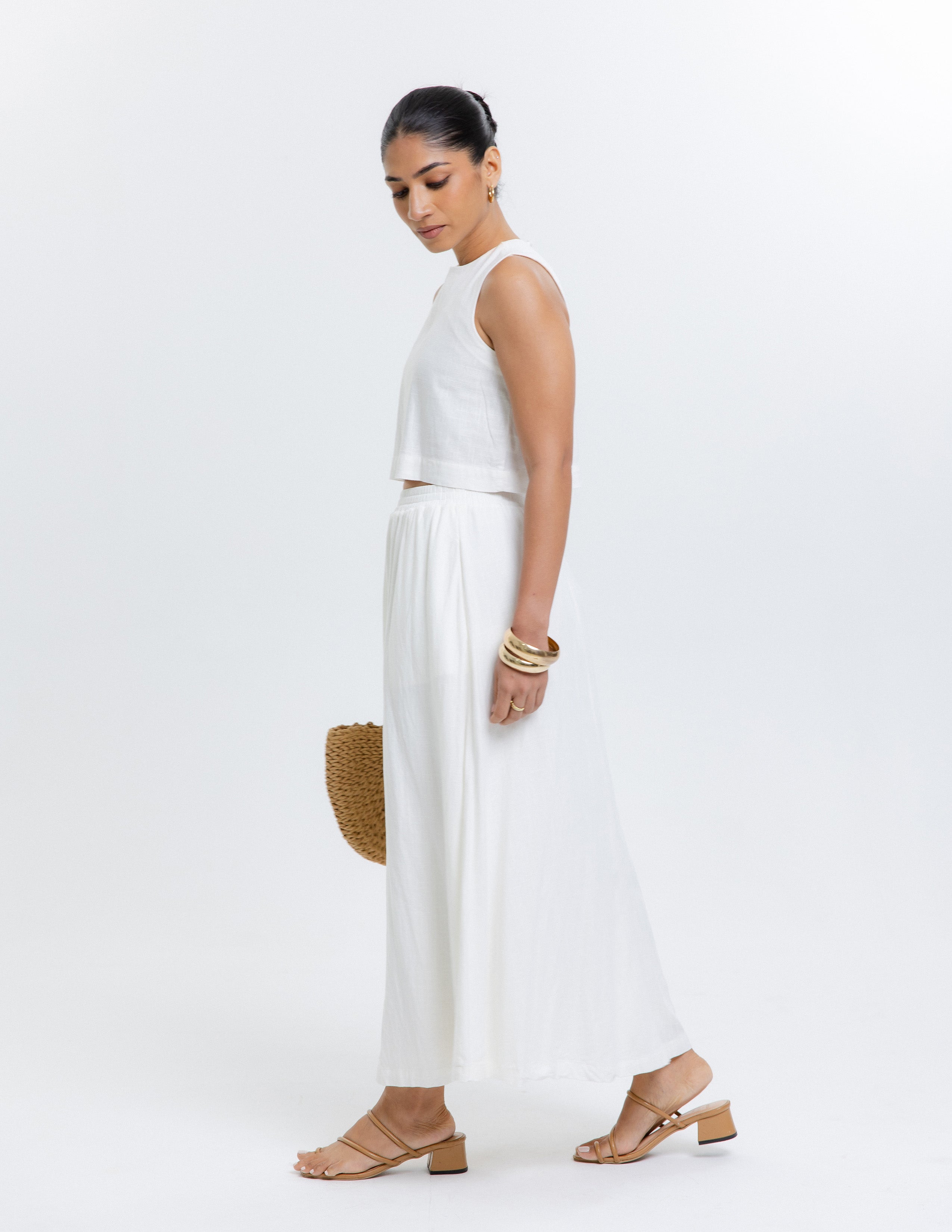 Flared Maxi Skirt