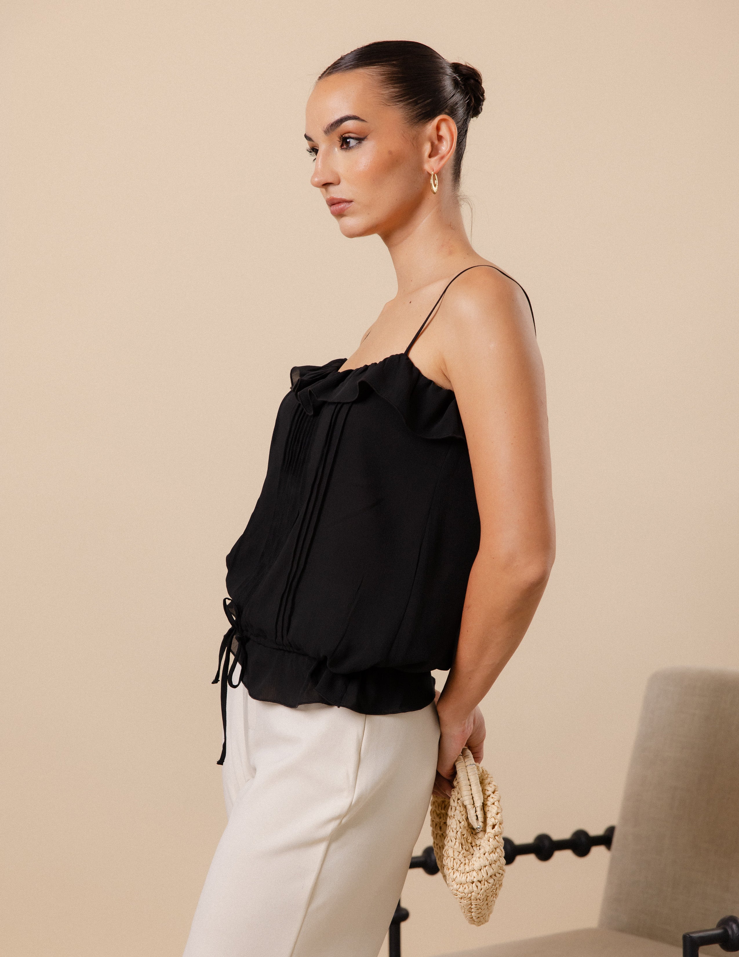 Pintuck Detail Cami