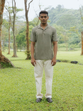 Half placket shirt