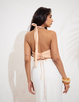 Halter Neck Back Tieup Top