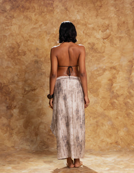 Printed Wrap Skirt