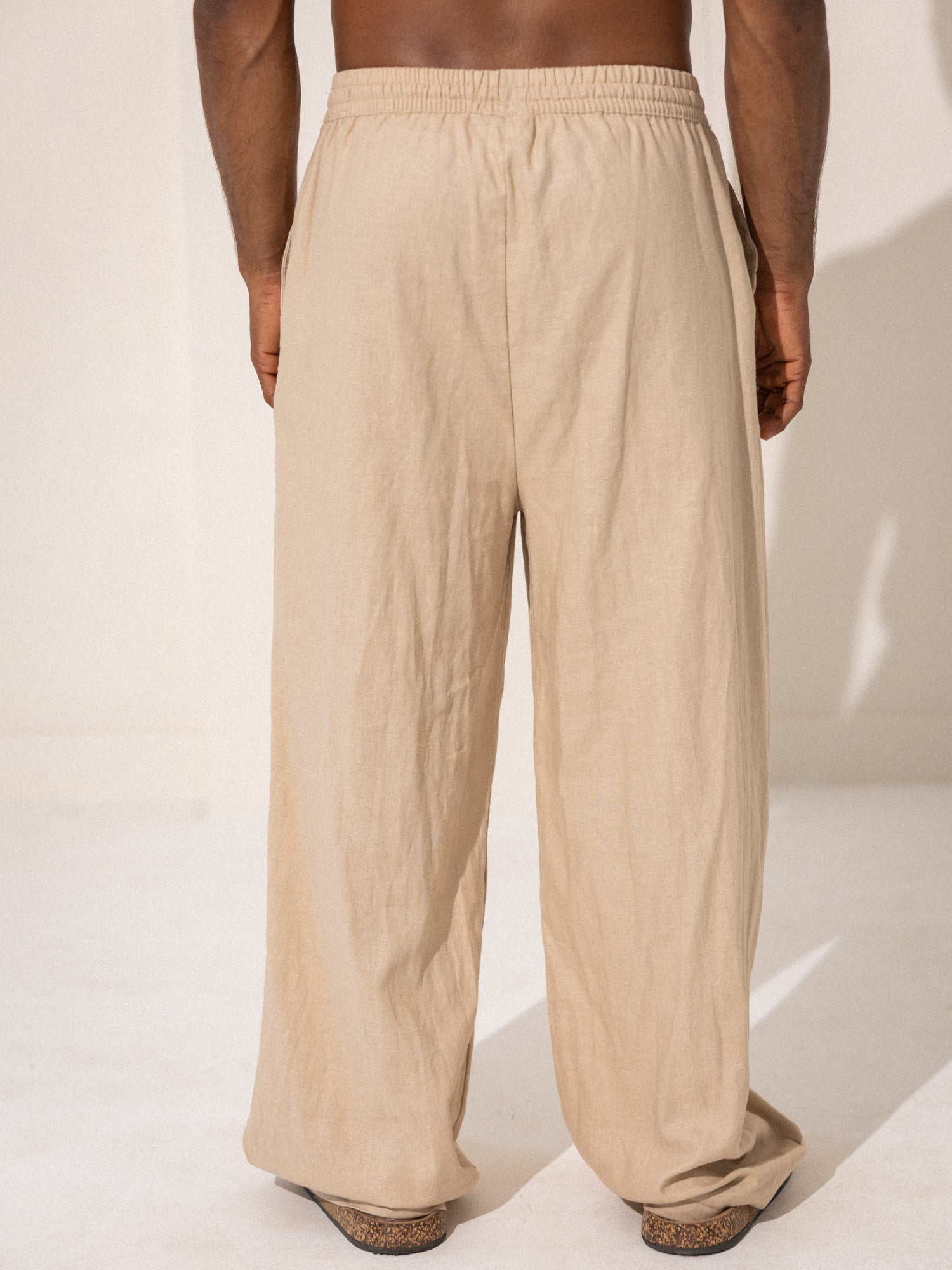 Seam detail drawstring pant