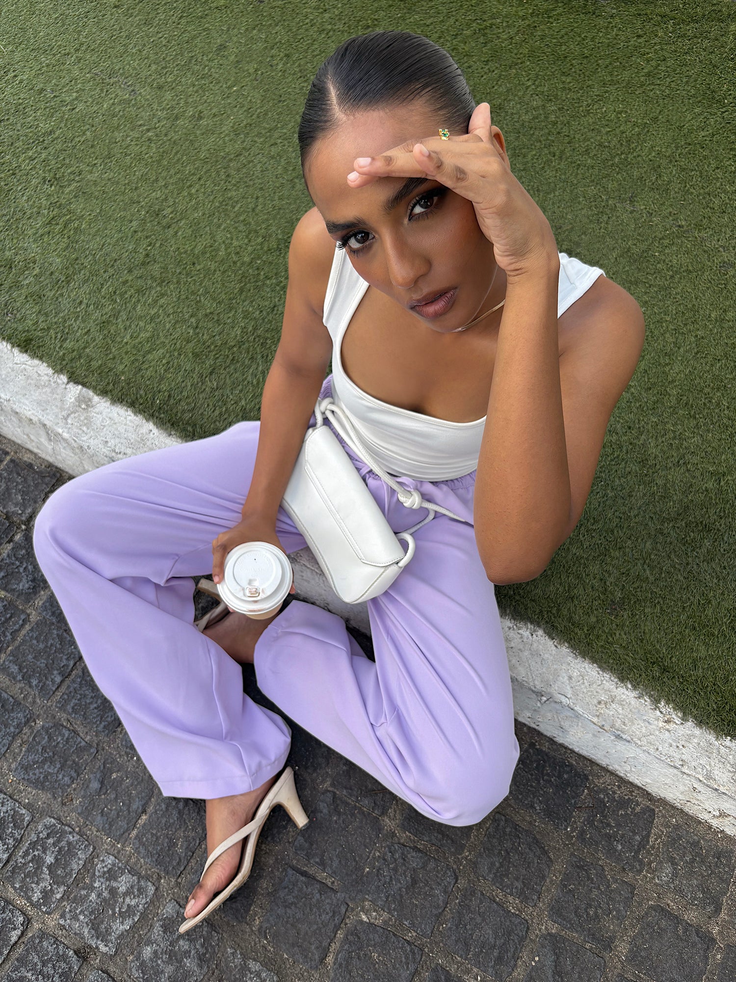 Scoop Neck Detailed Fitted Top