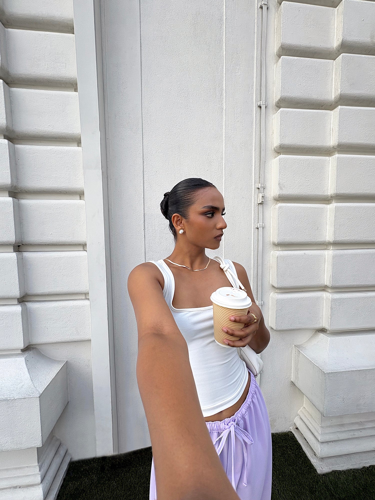 Scoop Neck Detailed Fitted Top