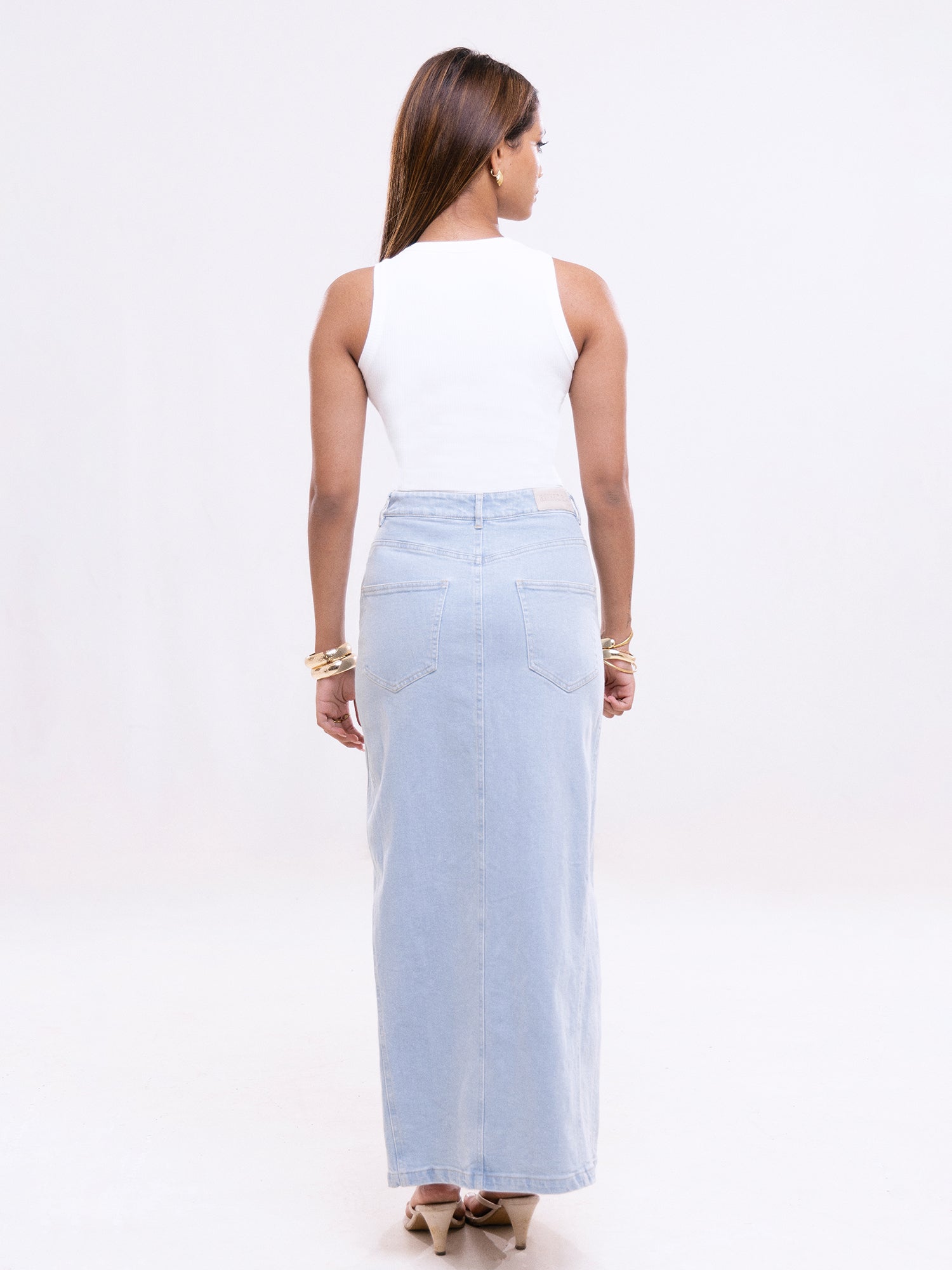 Beck High Neck Sleeveless Crop Top