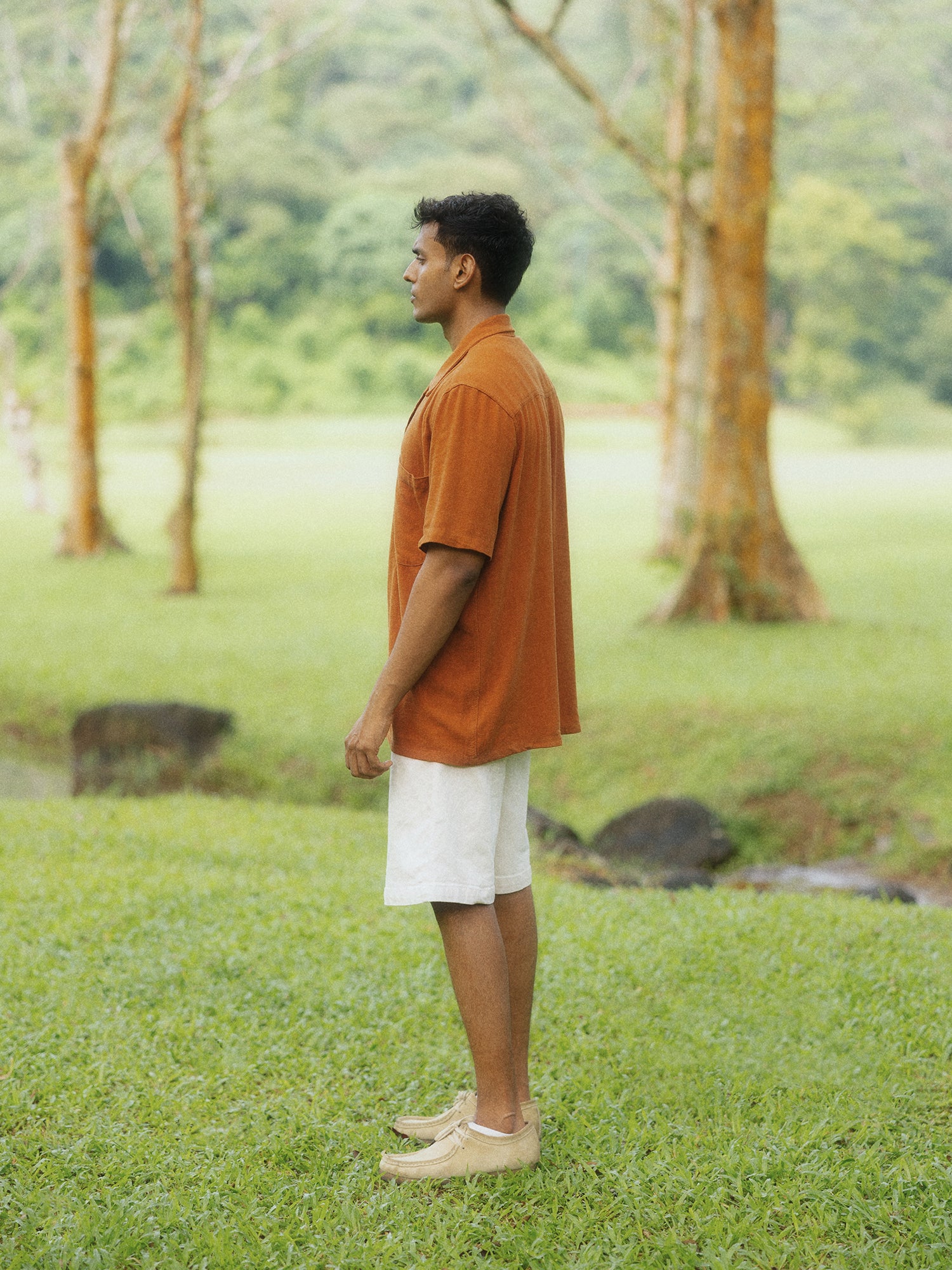 Oversized patch pocket shirt