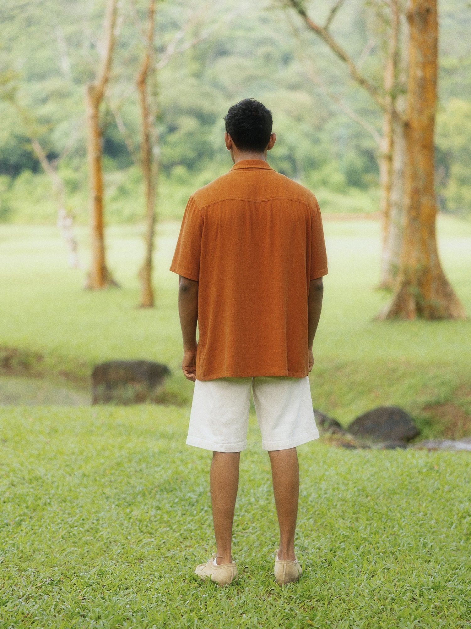 Oversized patch pocket shirt