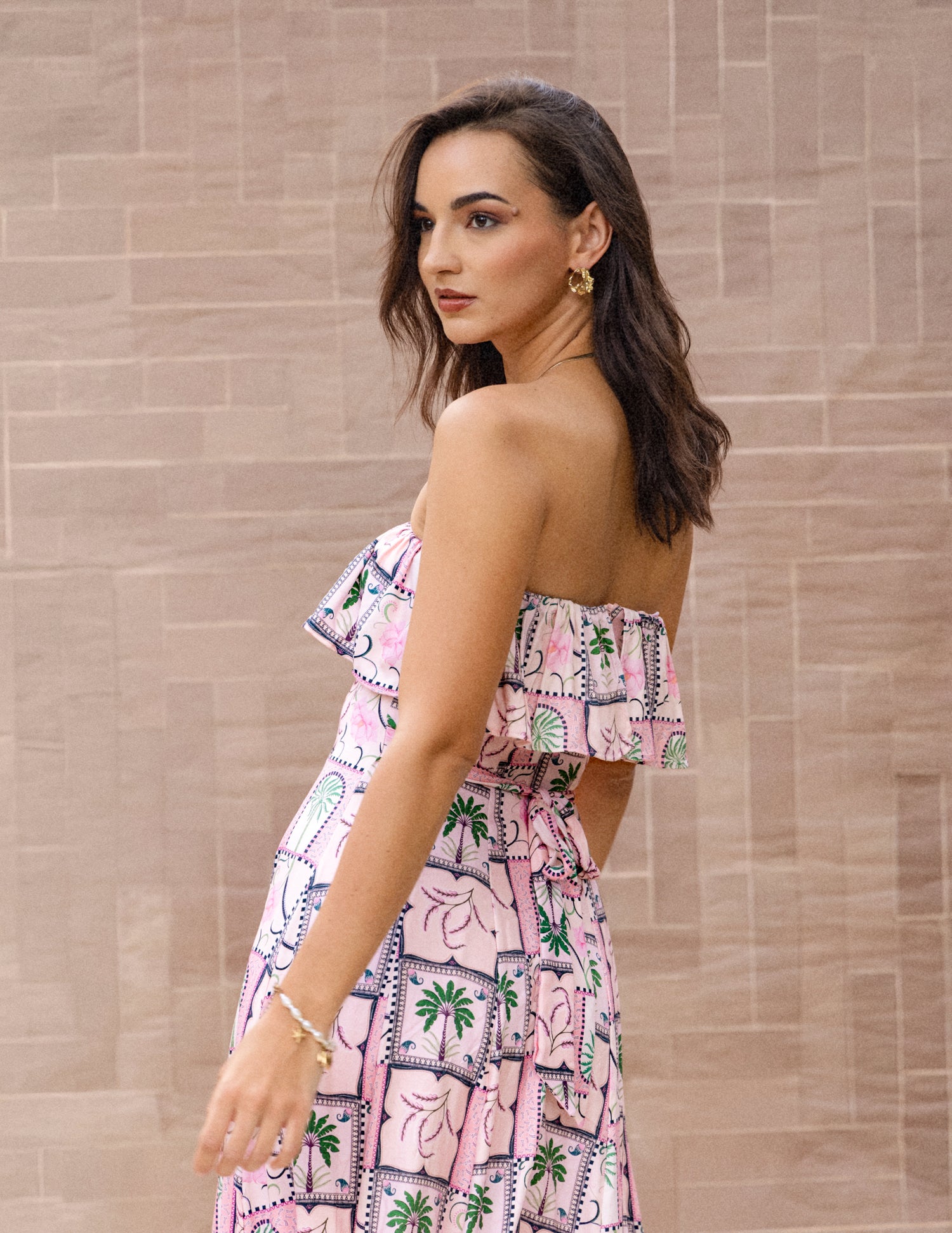 Frill Detailed Tube Dress