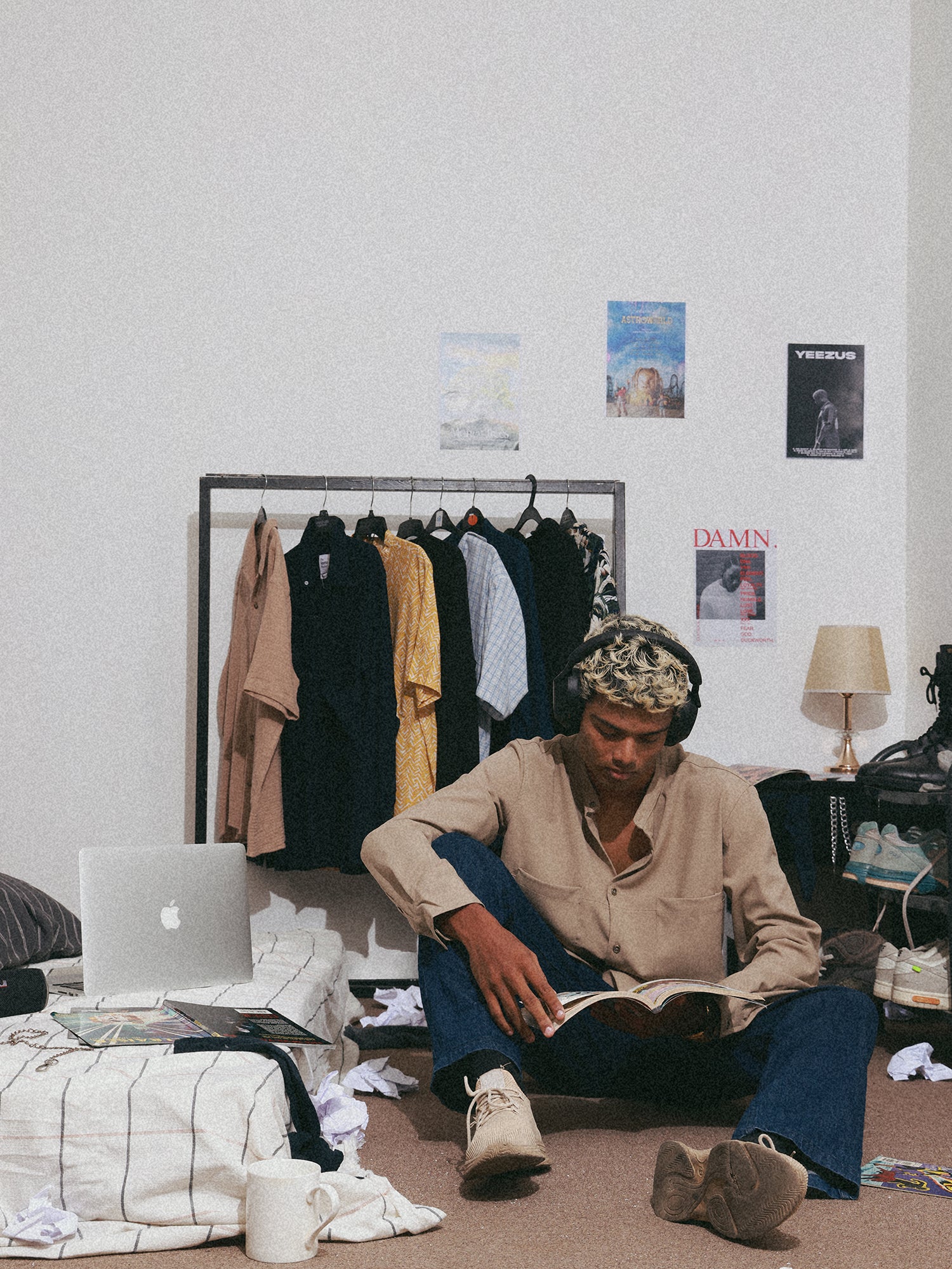 Cut and sew detailed double chest pocket shirt