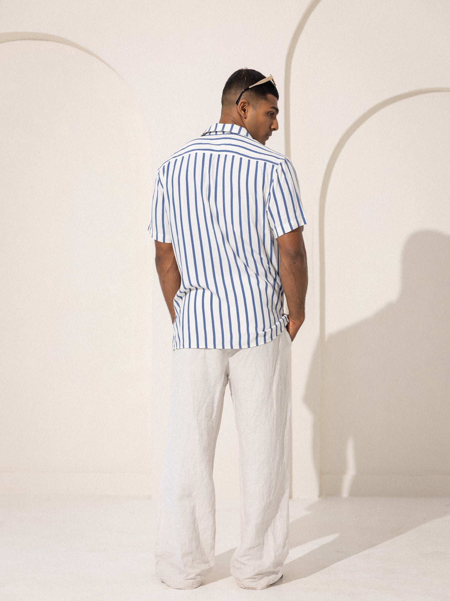 Camp collar oversized shirt