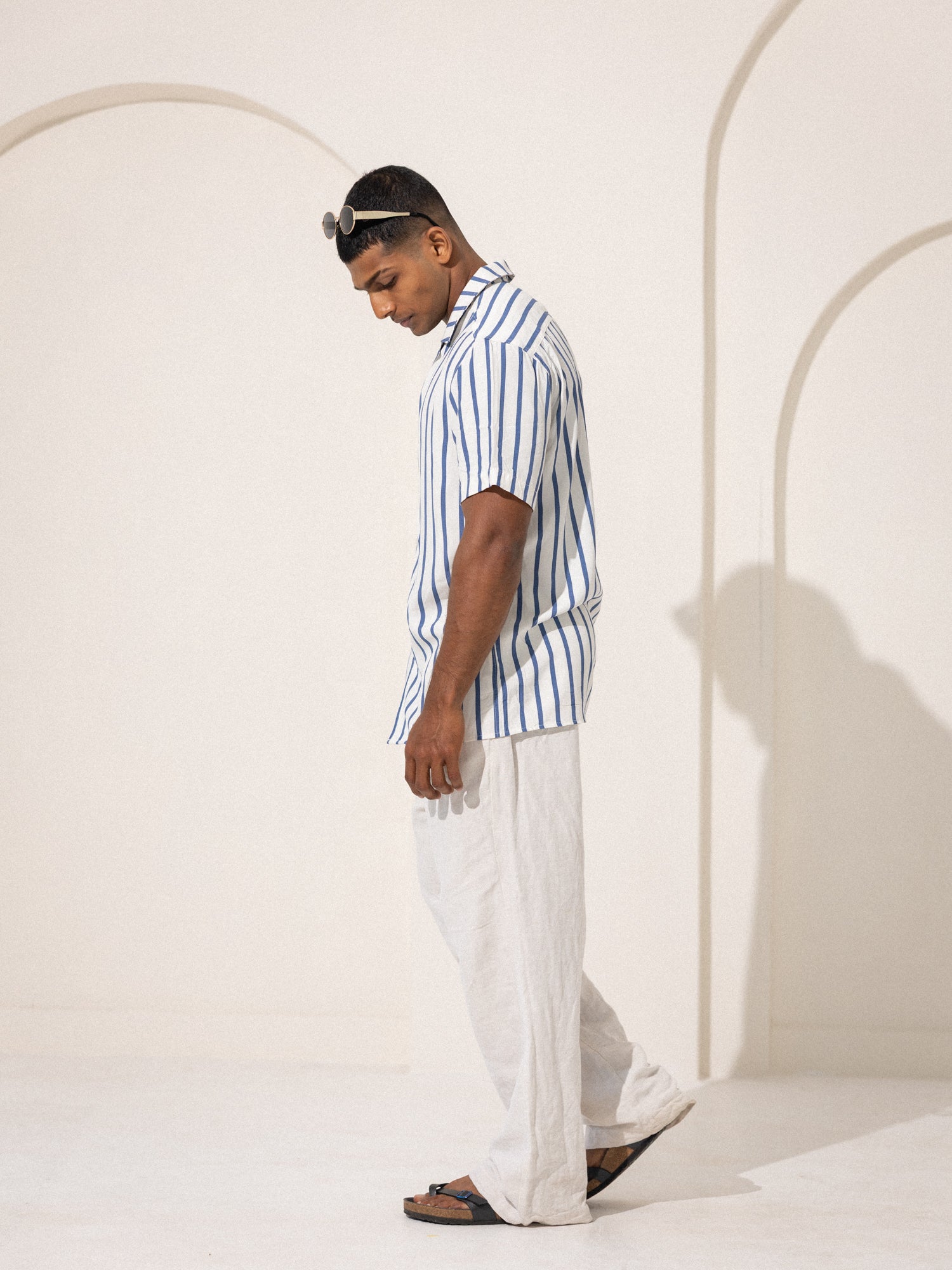 Camp collar oversized shirt