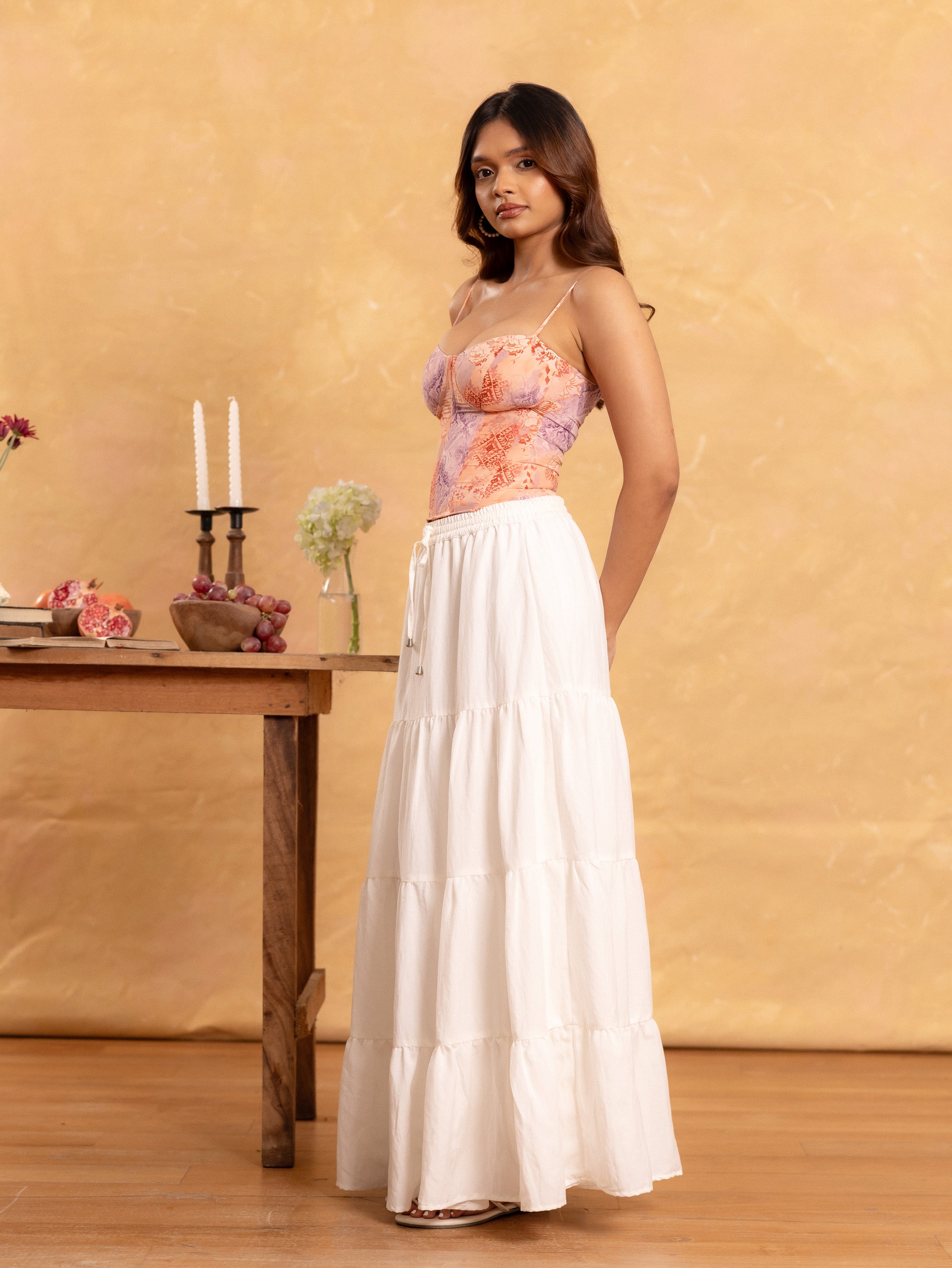 Tiered Maxi Skirt