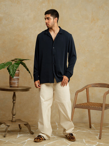 Camp collar shirt