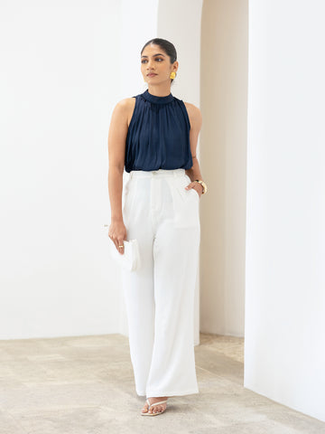 High Neck Sleeveless Top