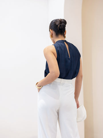 High Neck Sleeveless Top
