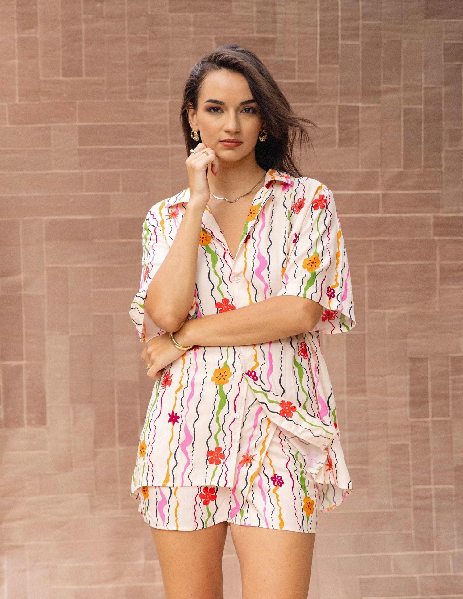 Short Sleeved Oversized Shirt