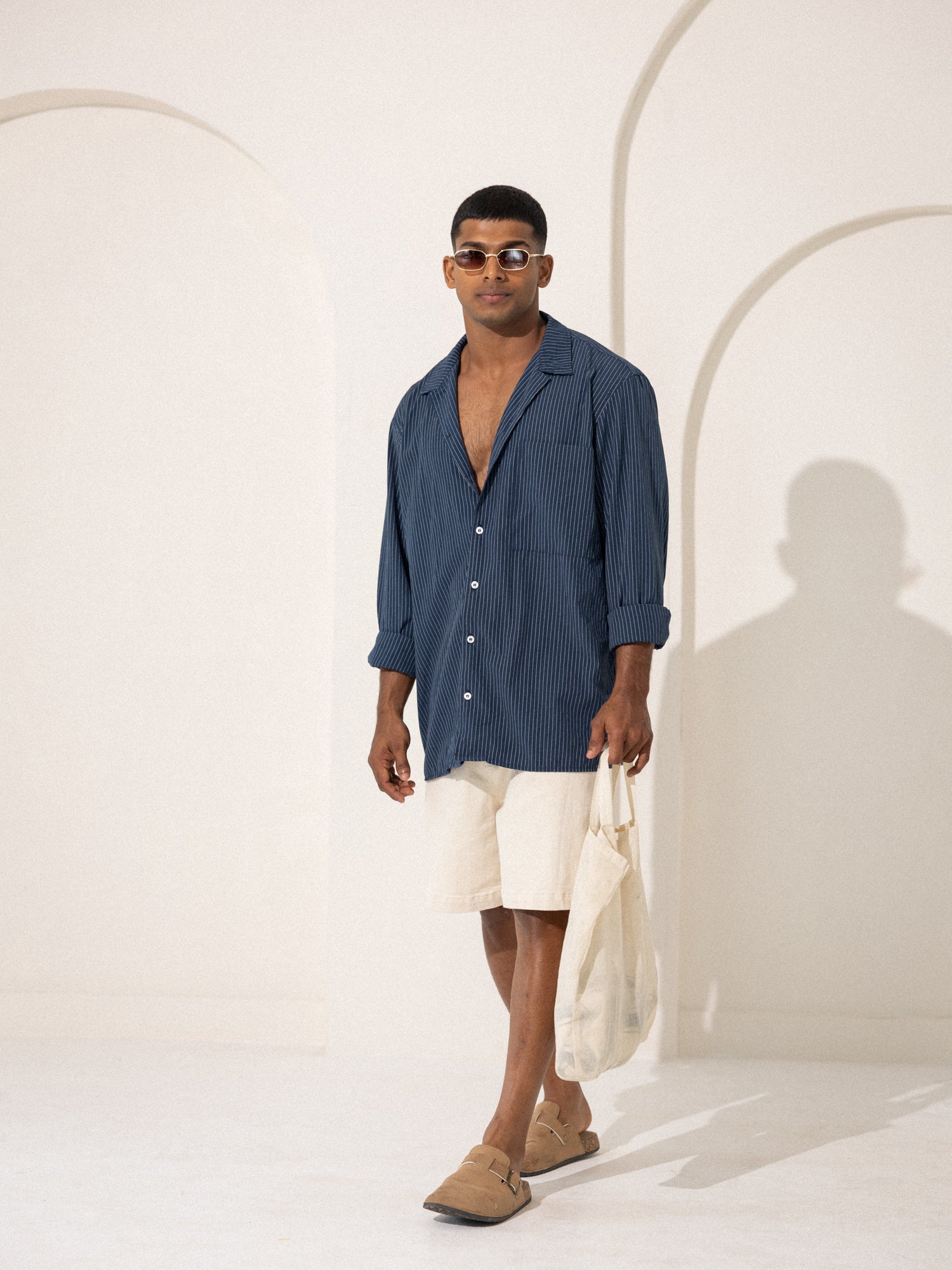 Oversized patch pocket shirt